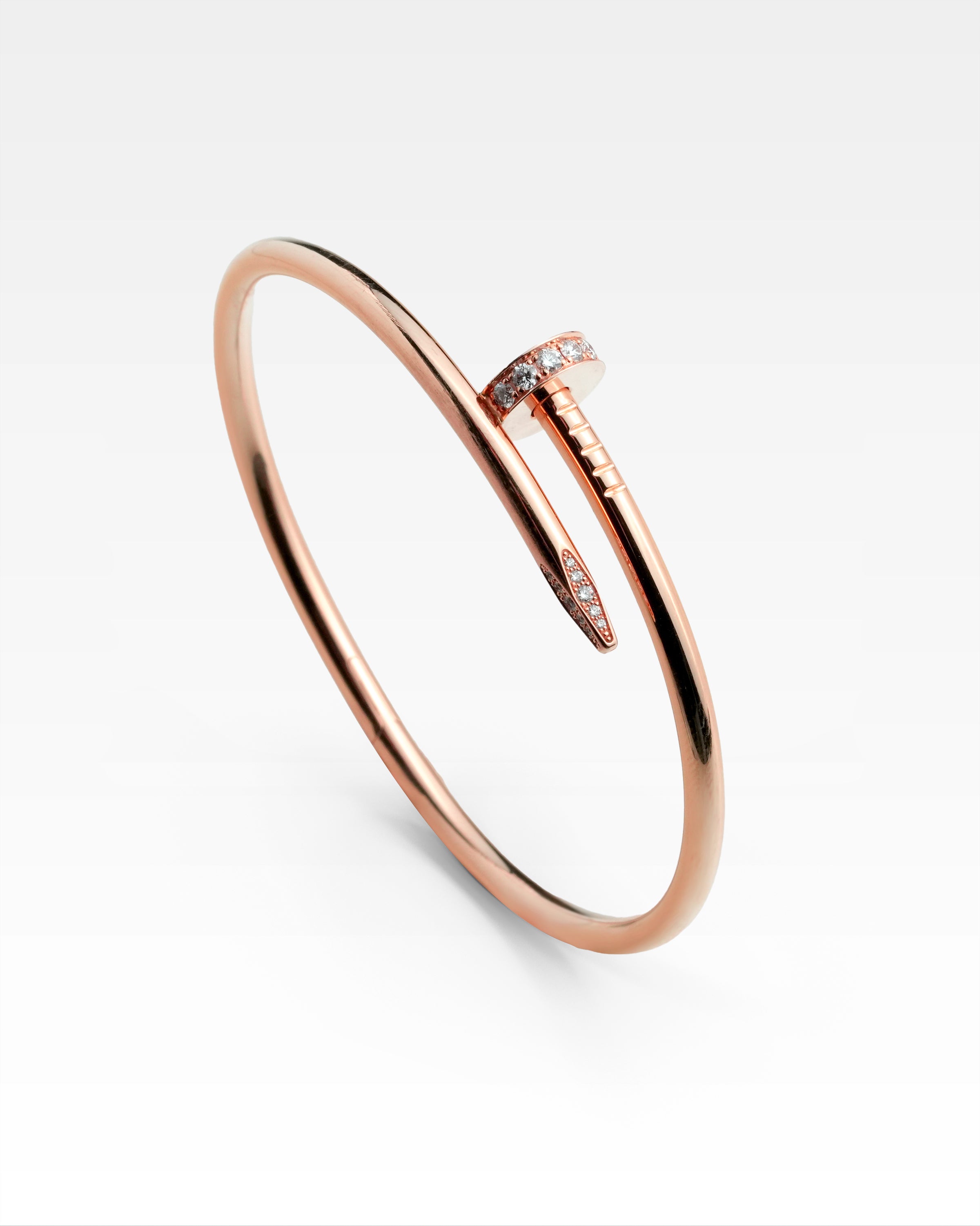 JUSTE UN CLOU BRACELET 18K ROSE GOLD WITH DIAMOND (2021) – SIZE 18