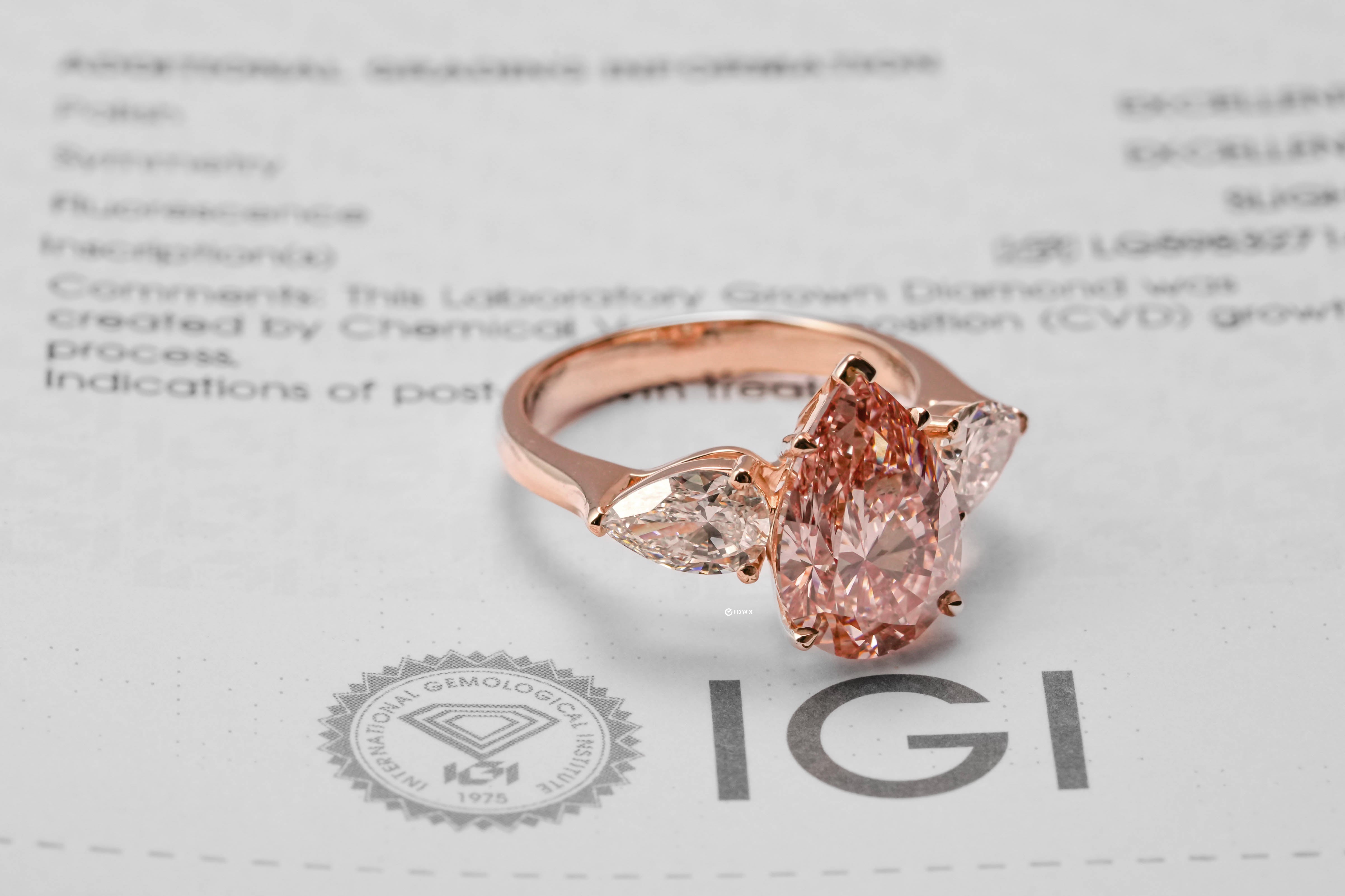 Pear Rosegold Ring