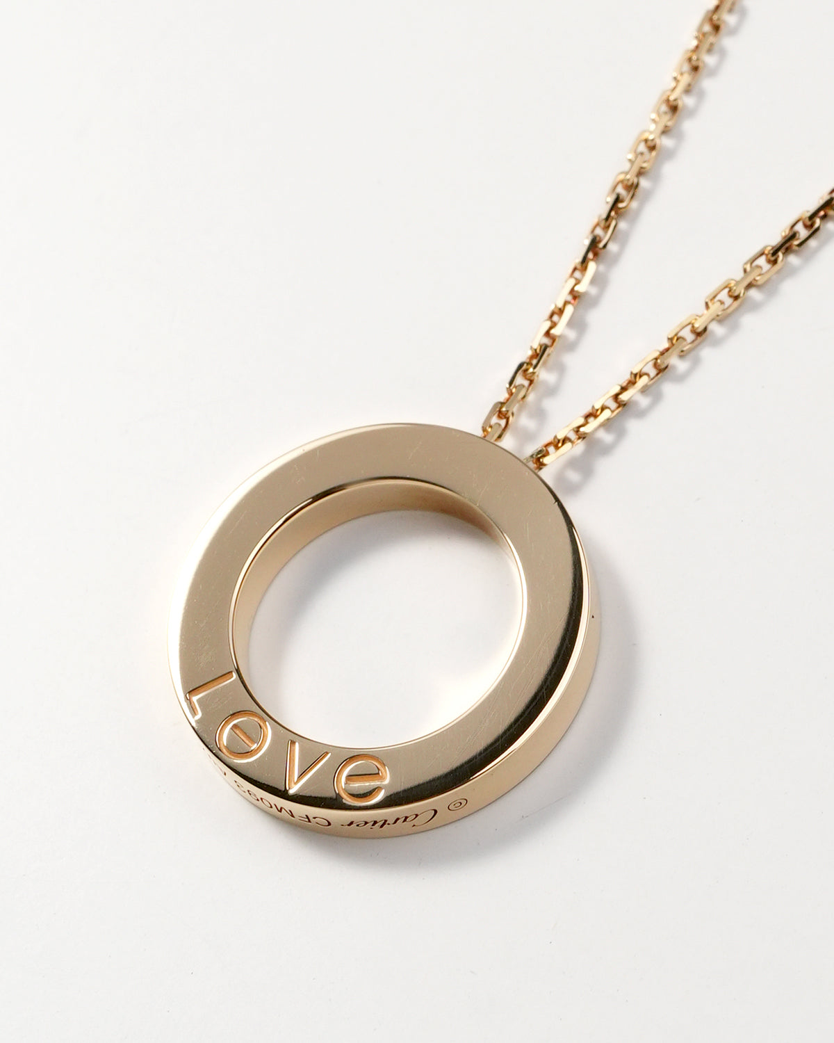 LOVE NECKLACE 18K YELLOWGOLD PAVED DIAMONDS