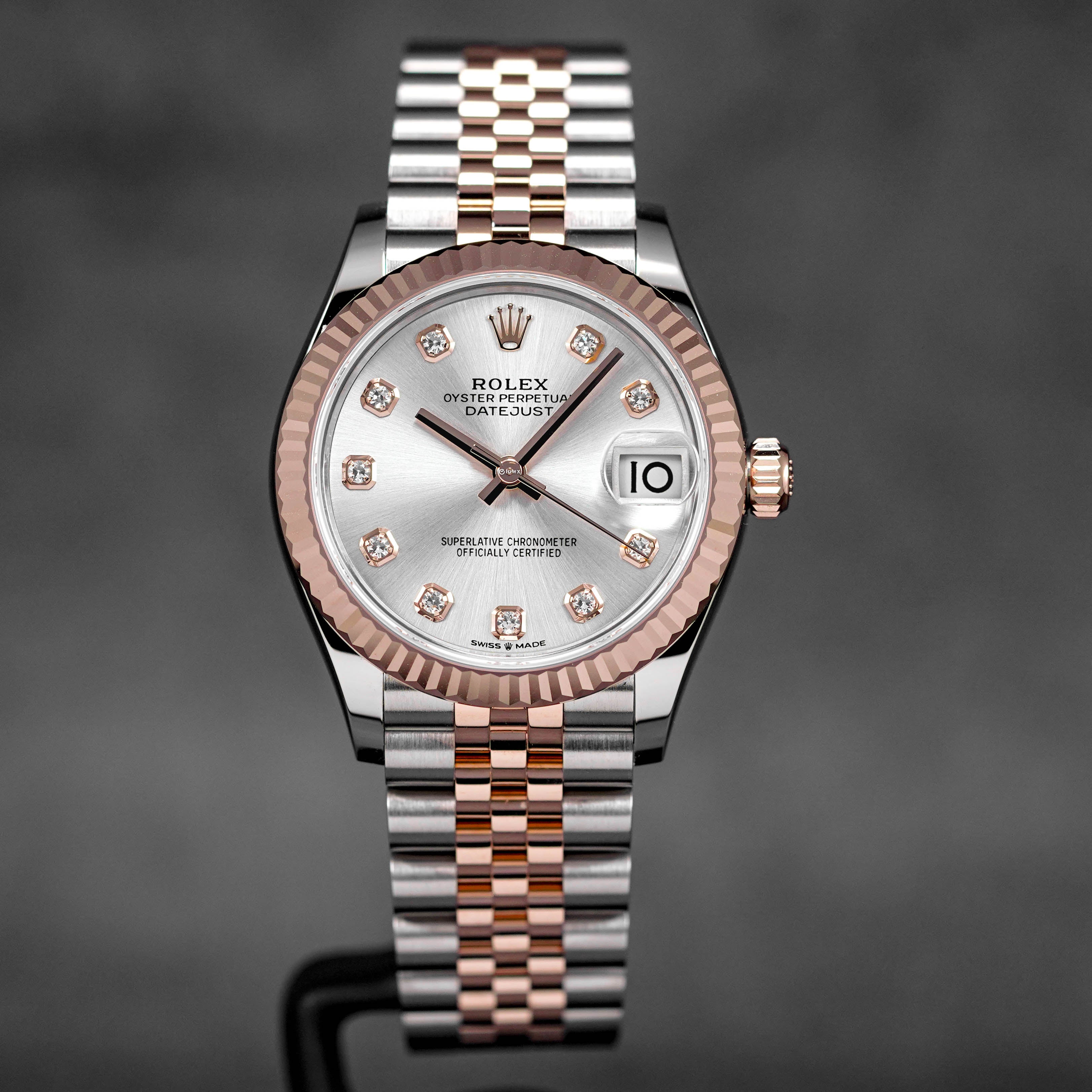Rose Gold Datejust 31 Mm ROLEX DATEJUST 31MM TWOTONE ROSEGOLD