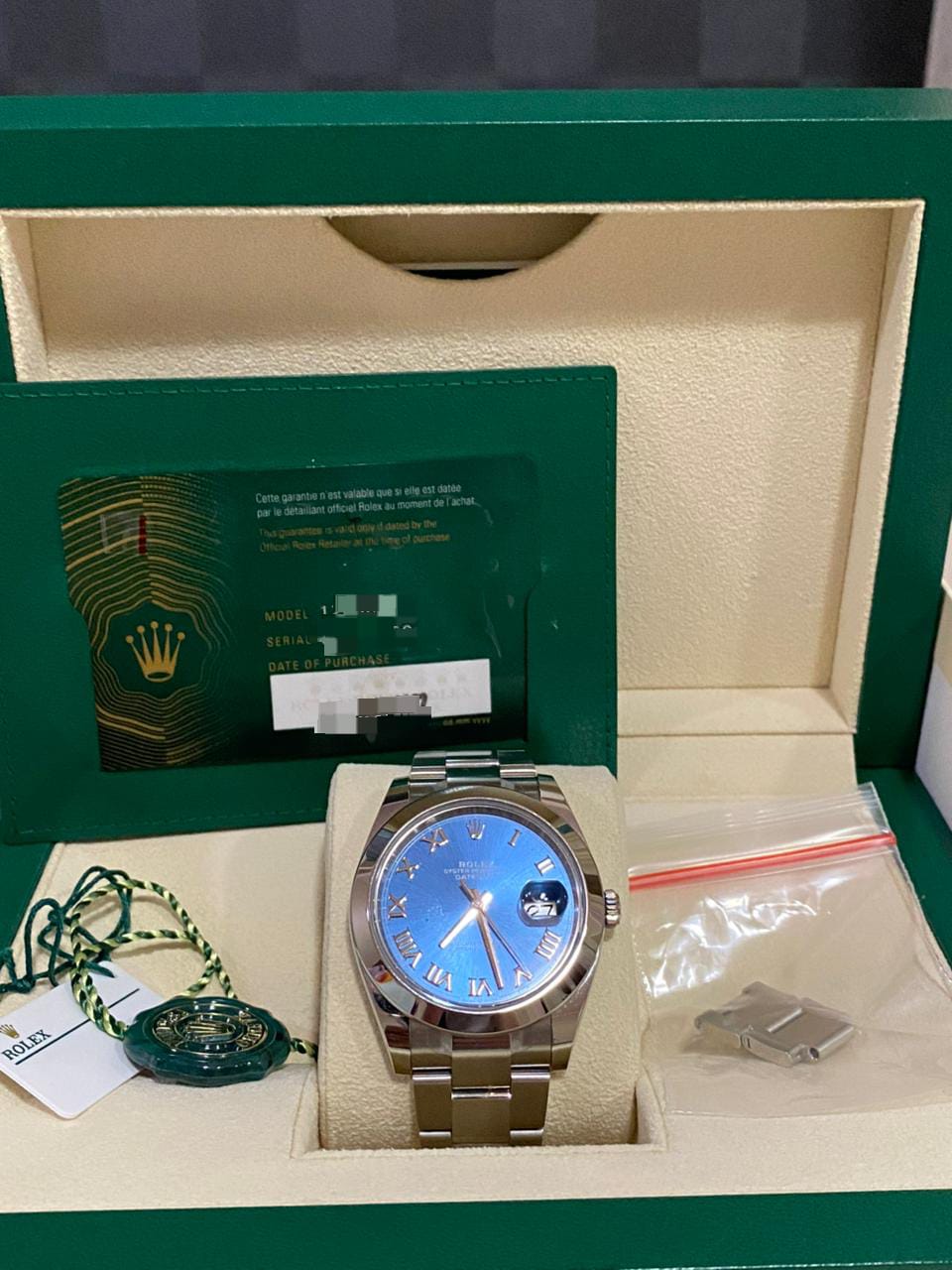 DATEJUST 41MM BLUE AZZURO ROMAN DIAL (2022)