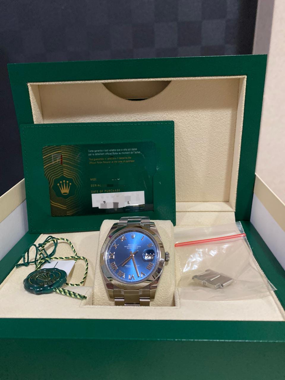 DATEJUST 41MM BLUE AZZURO ROMAN DIAL (2022)