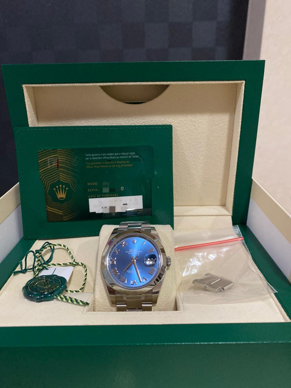 DATEJUST 41MM BLUE AZZURO ROMAN DIAL (2022)