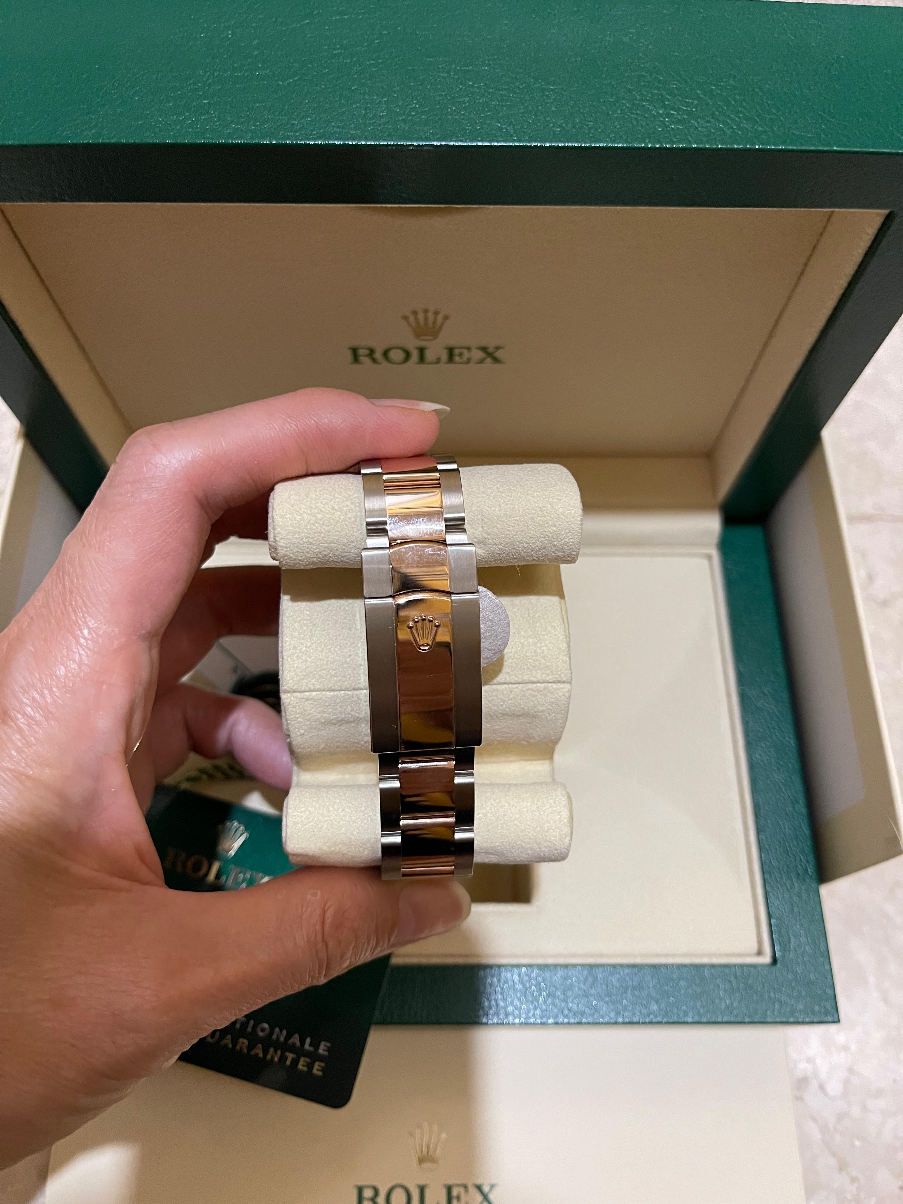 DATEJUST 41MM TWOTONE ROSEGOLD WIMBLEDON DIAL (2022)