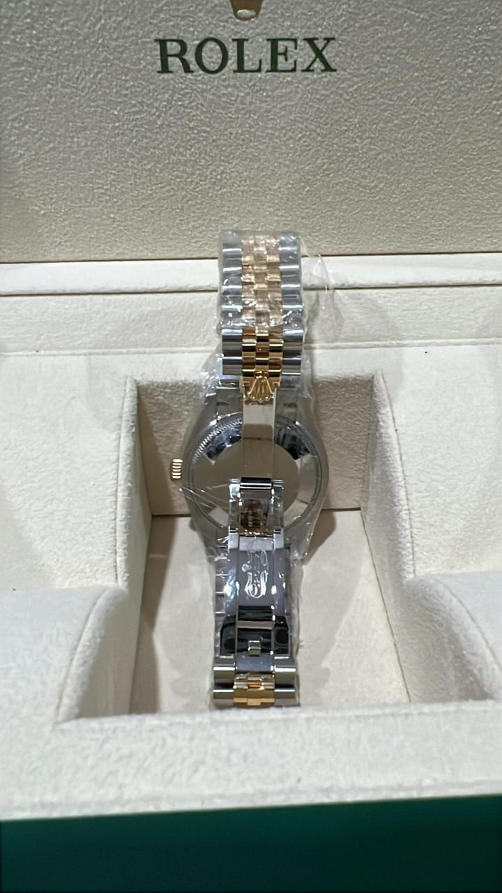 DATEJUST 31MM TWOTONE YELLOWGOLD DARK GREY ROMAN DIAL DIAMOND VI (2023)