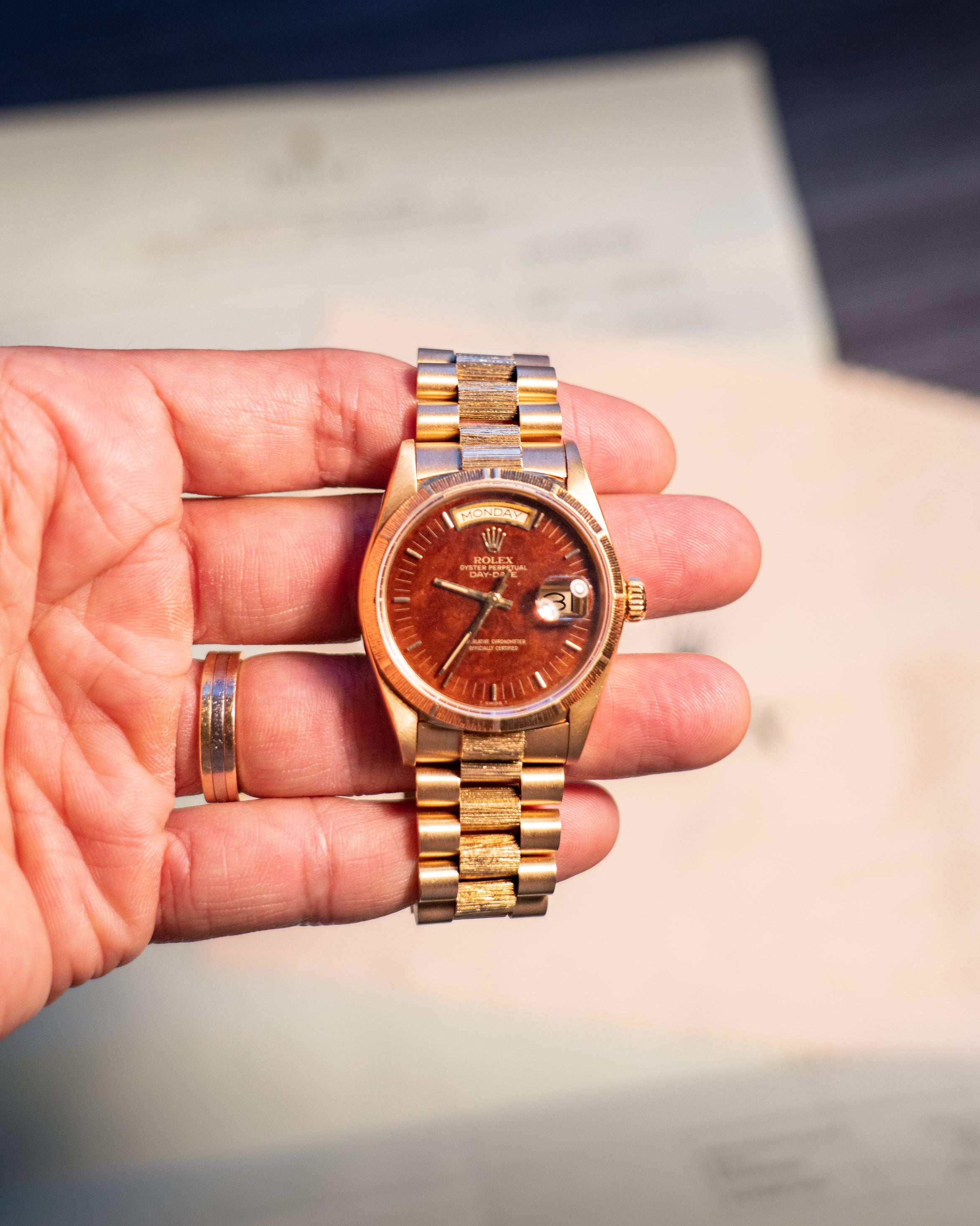 Rolex on sale wood dial