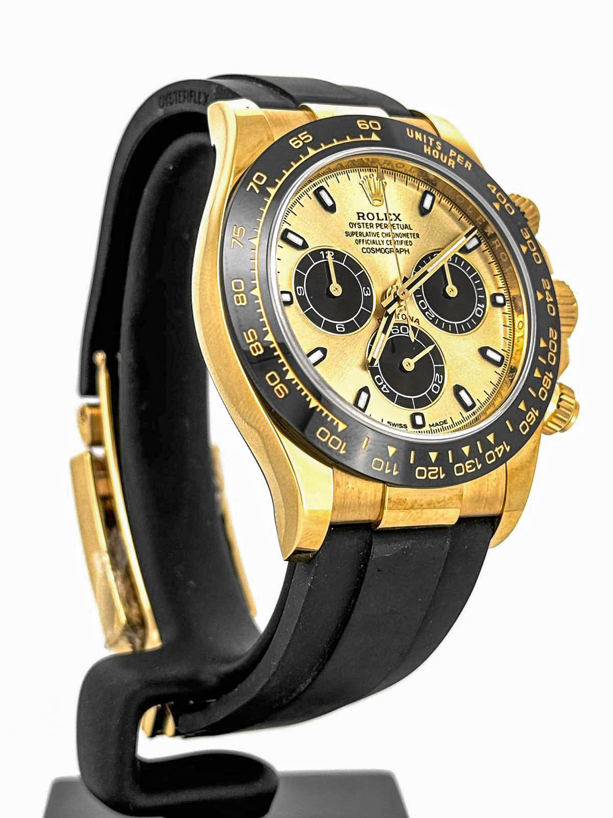 DAYTONA YELLOWGOLD CHAMPAGNE DIAL OYSTERFLEX CERAMIC BEZEL (2021)