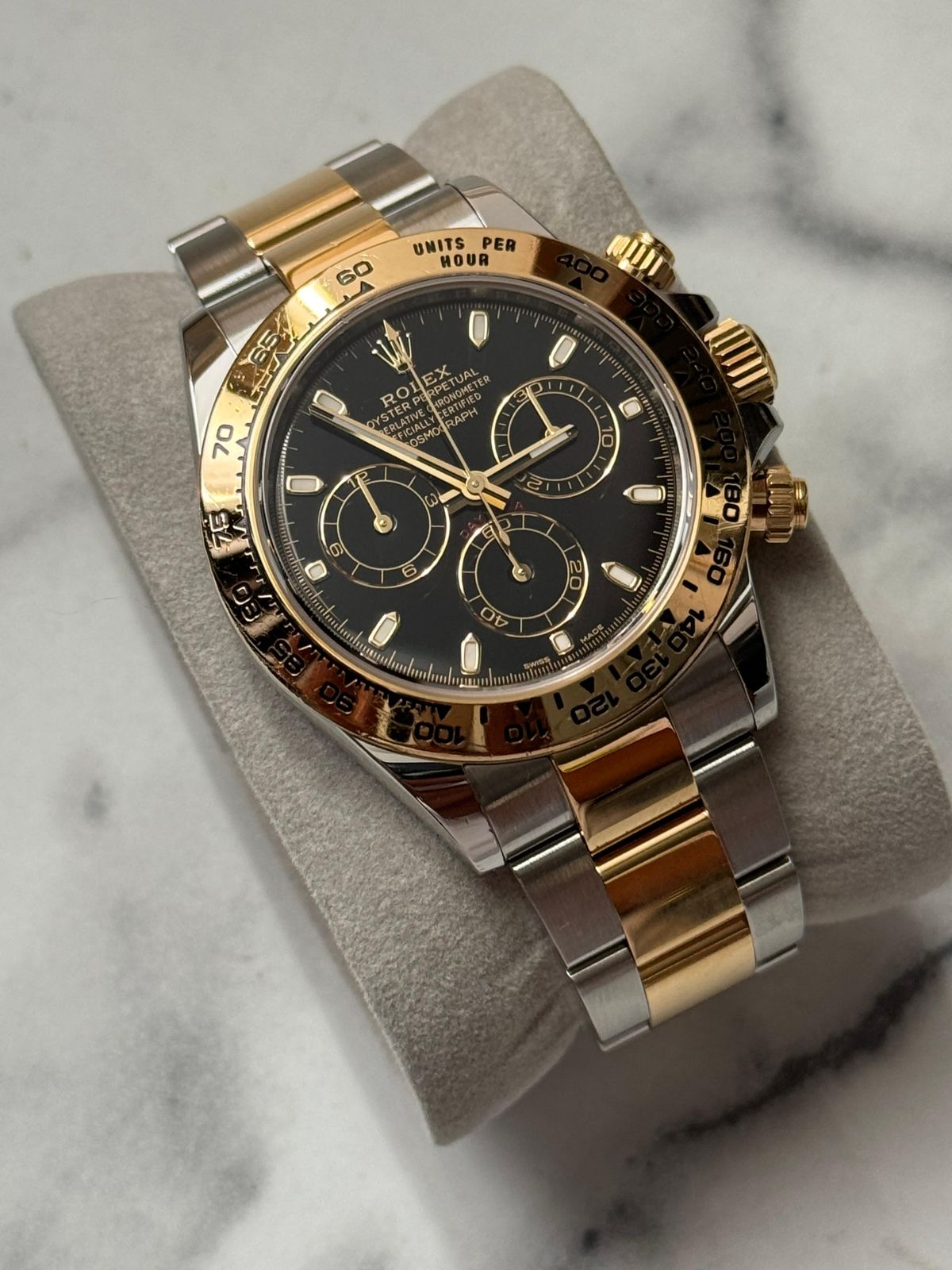 DAYTONA TWOTONE YELLOWGOLD BLACK DIAL (WATCH ONLY)