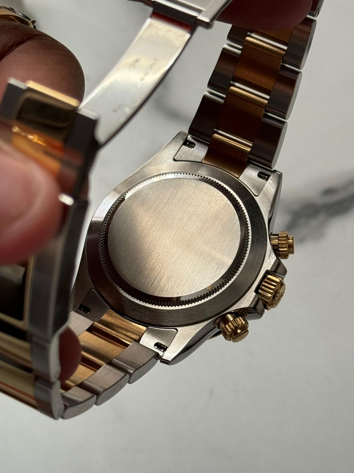 ROLEX DAYTONA TWOTONE YELLOWGOLD BLACK DIAL (WATCH ONLY) - IDWX