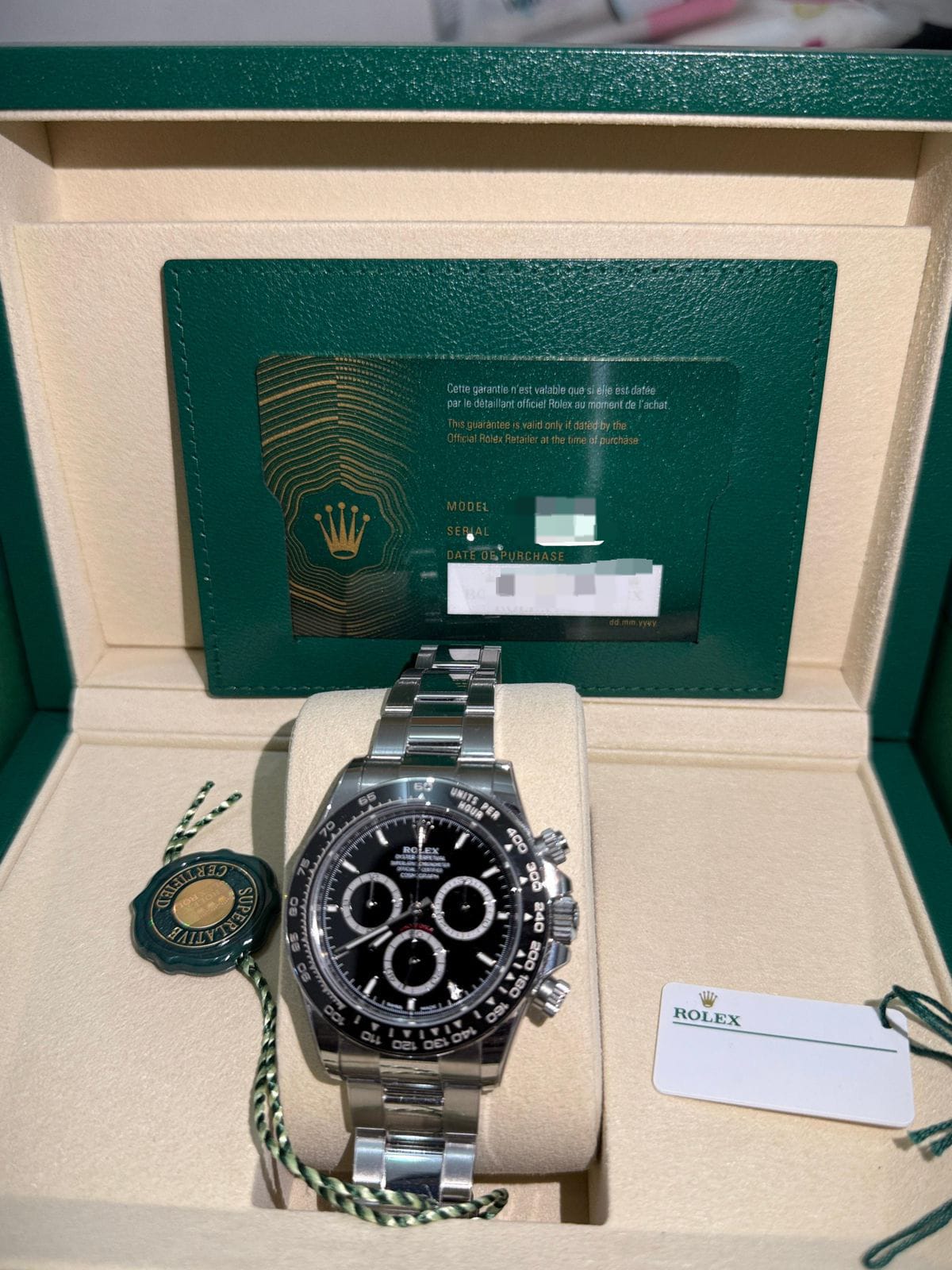 DAYTONA BLACK DIAL CERAMIC RING BEZEL (2025)