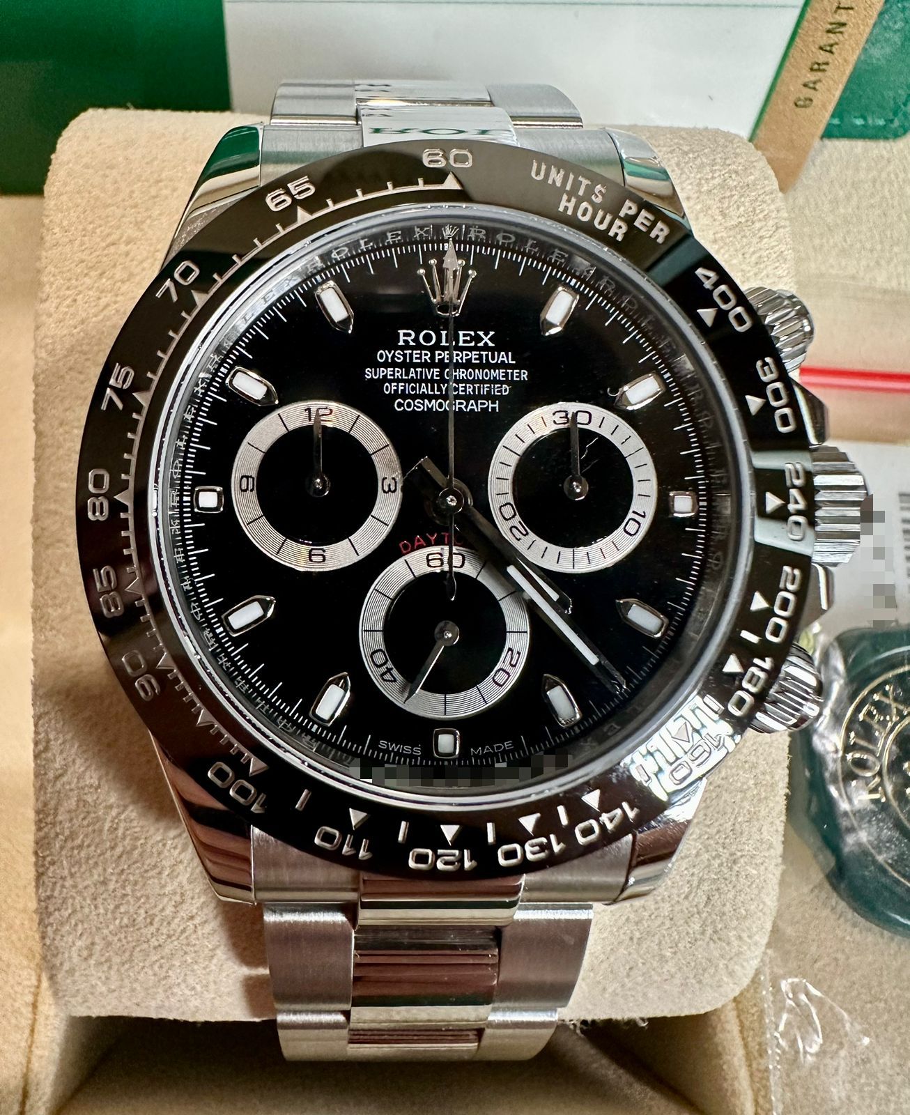 DAYTONA STEEL CERAMIC BEZEL BLACK DIAL (2017)