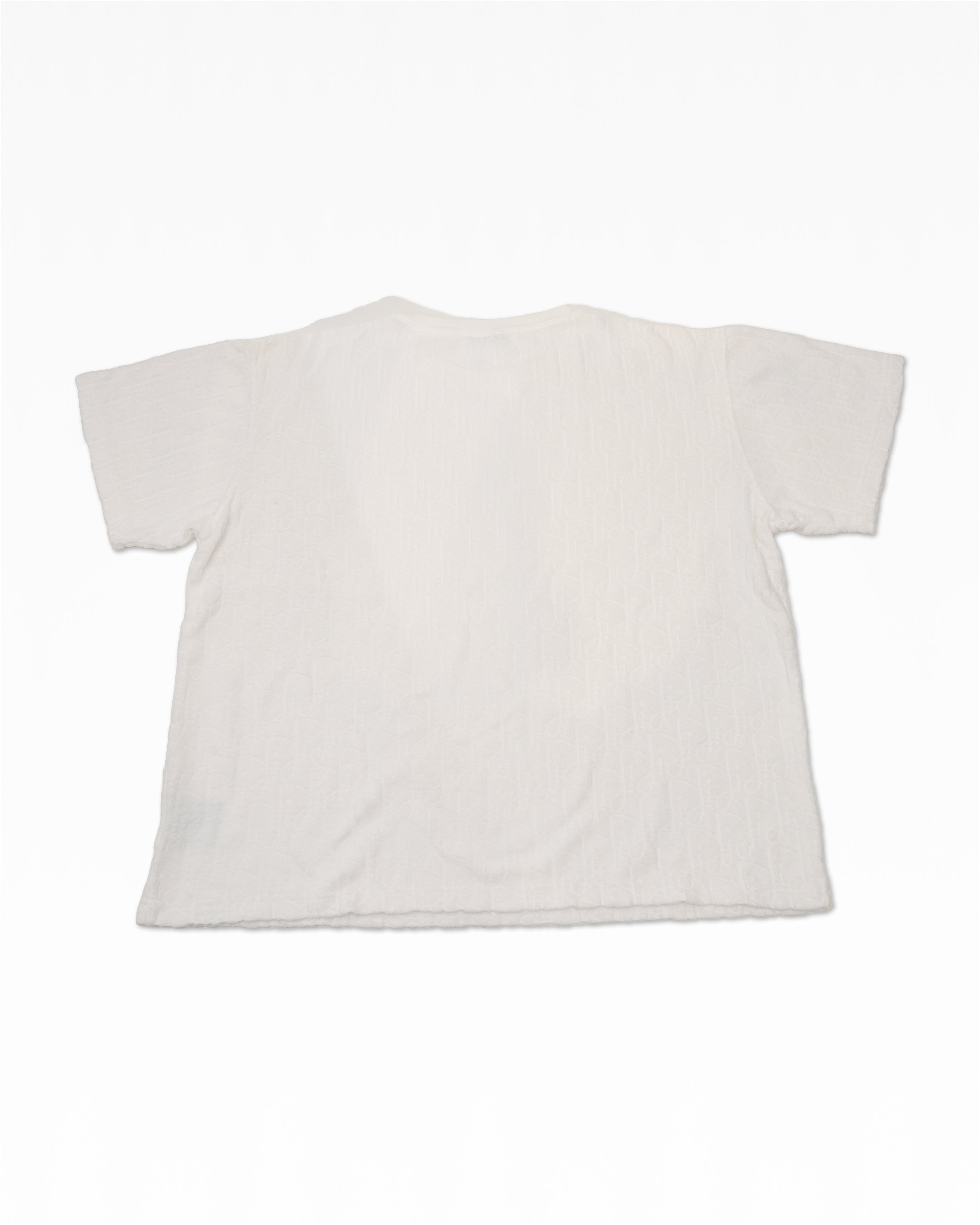 OBLIQUE COTTON T-SHIRT XL WHITE