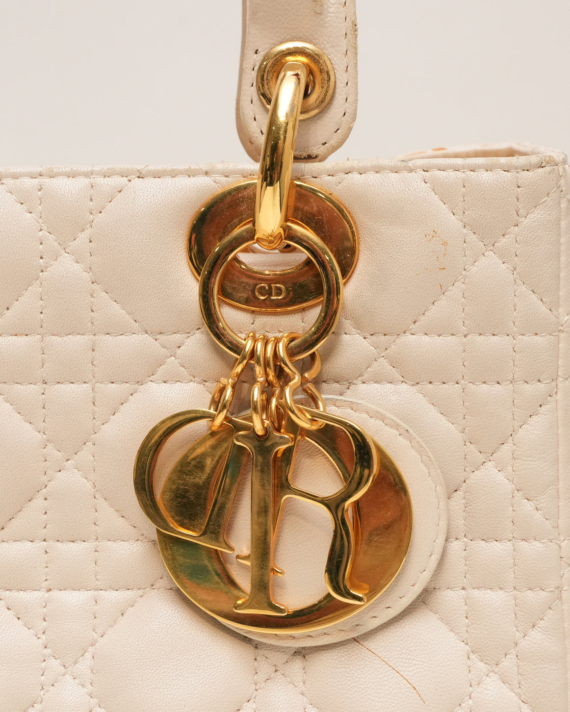 LADY MEDIUM OFF-WHITE GOLD HARDWARE