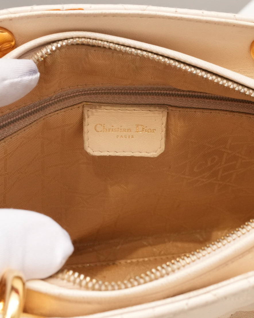 LADY MEDIUM OFF-WHITE GOLD HARDWARE