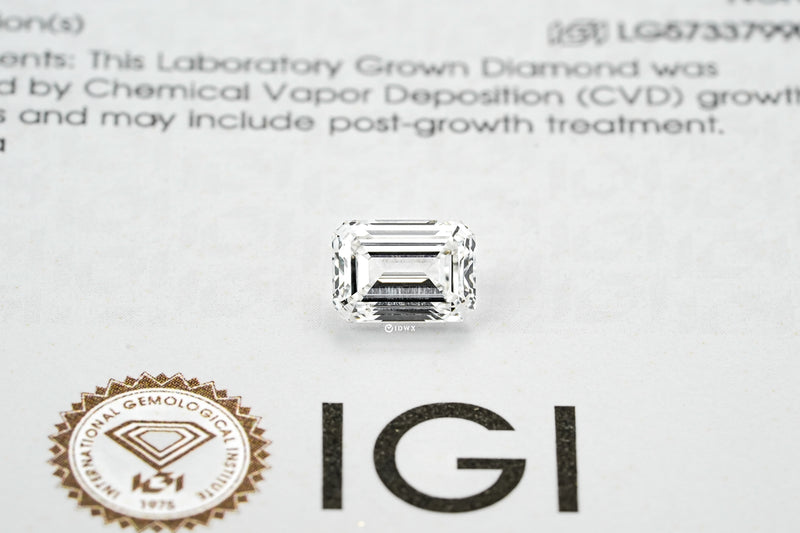 LAB GROWN DIAMOND BY IGI - EM 2.00CT / F-VVS2