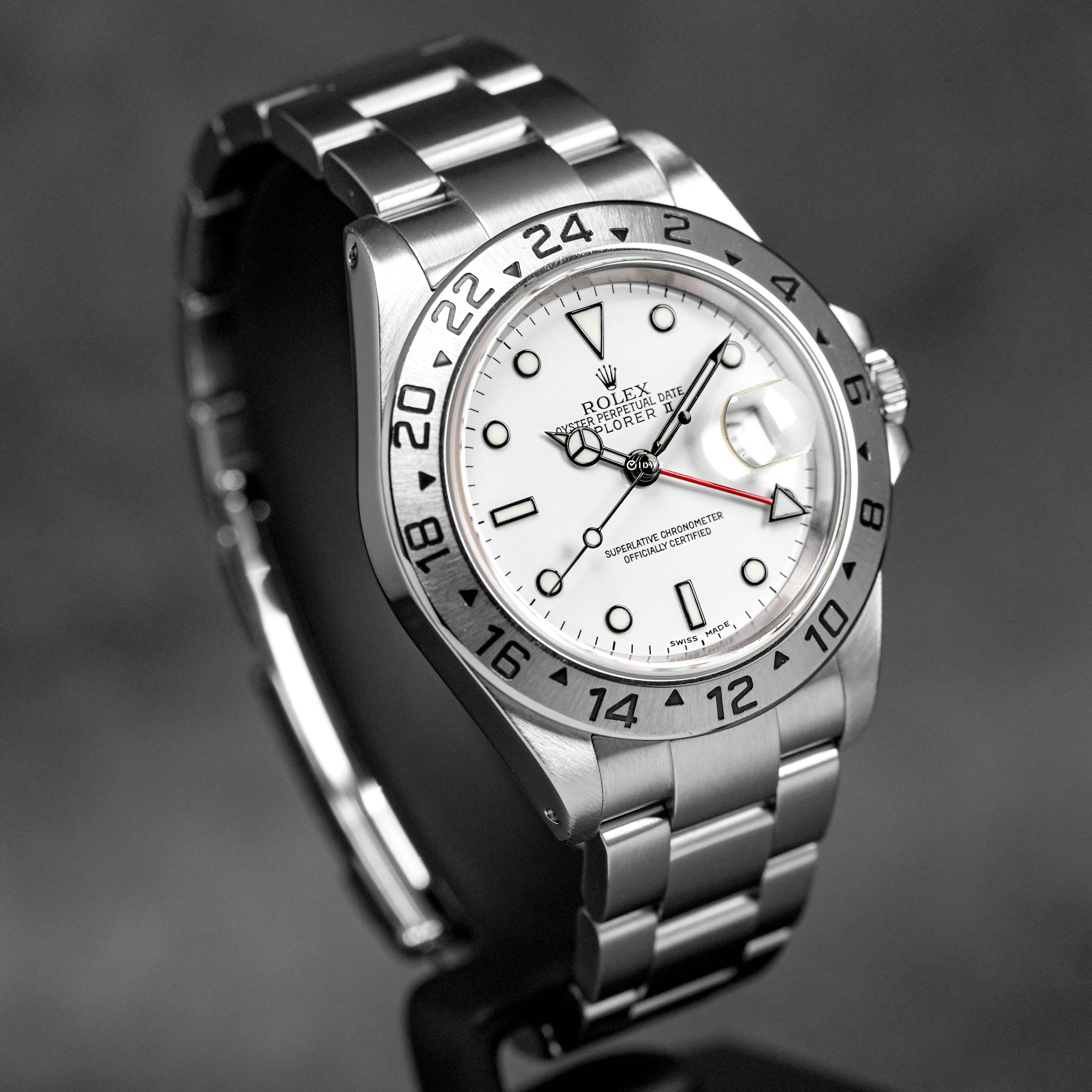 ROLEX EXPLORER-II 16570 WHITE POLAR DIAL (2003) - IDWX