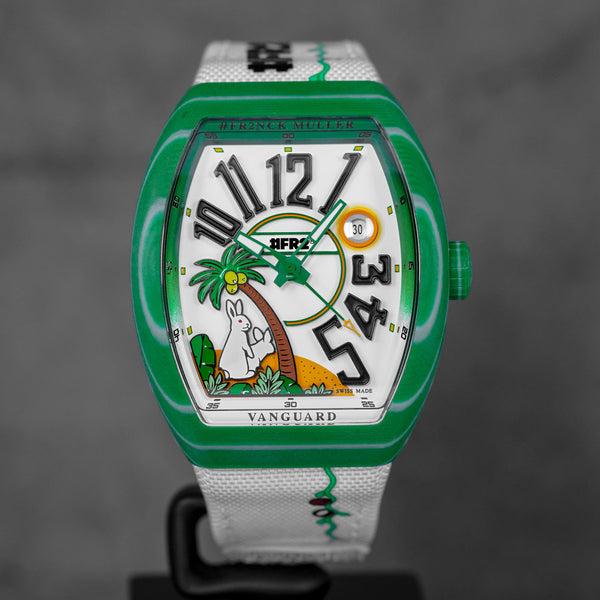 FRANCK MULLER VANGUARD BEACH FR2 GREEN FXXKING RABBITS LIMITED