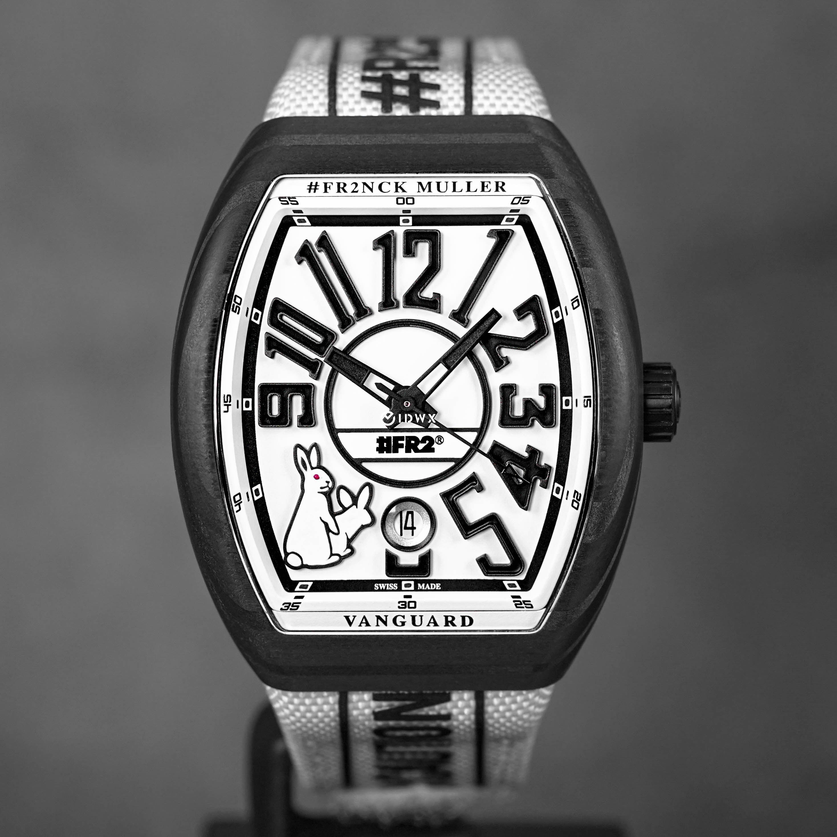 FRANCK MULLER VANGUARD FR2 FXXKING RABBITS WHITE LIMITED EDITION