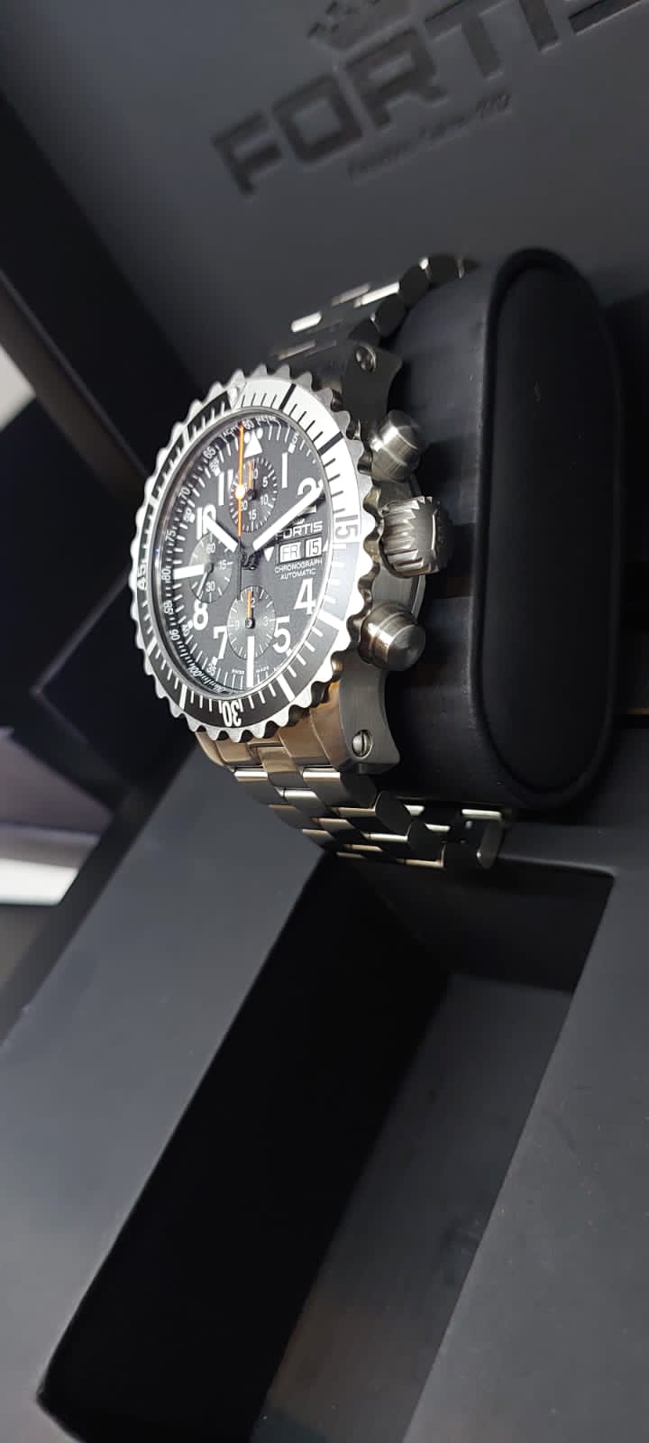 MARINE MASTER 42 SILVER CHRONOGRAPH STEEL BLACK DIAL SPECIAL EDITION (2020)