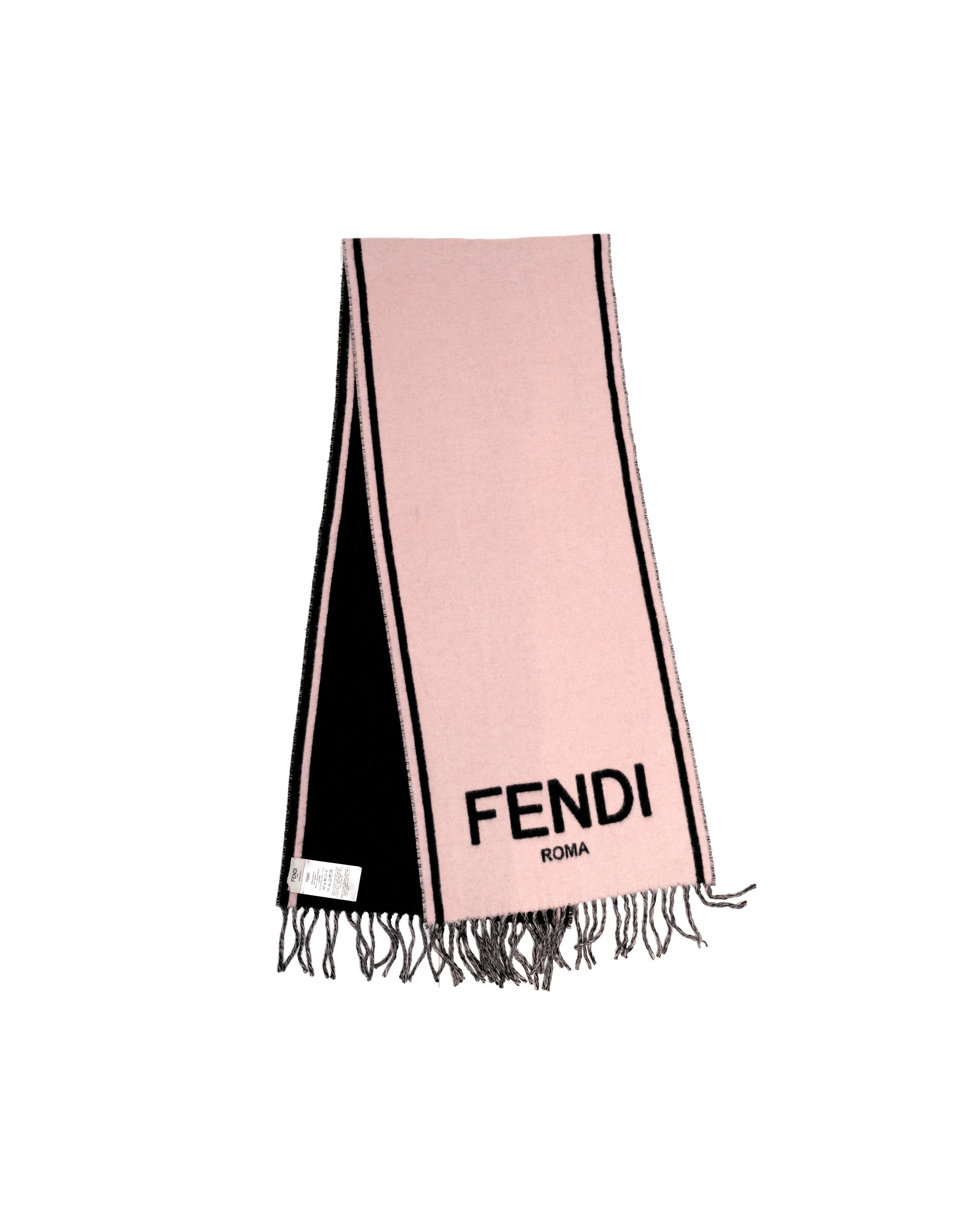 Fendi Logo Scarf Cashmere