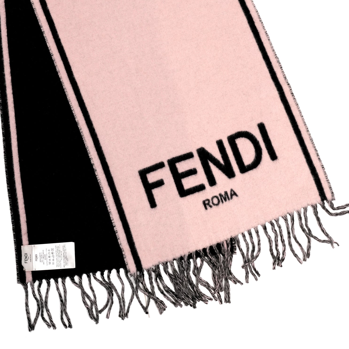 Fendi Logo Scarf Cashmere