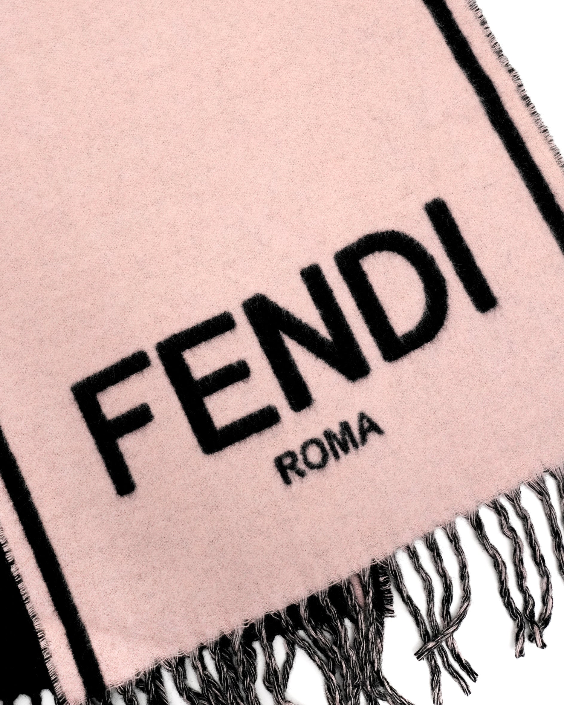 Fendi Logo Scarf Cashmere