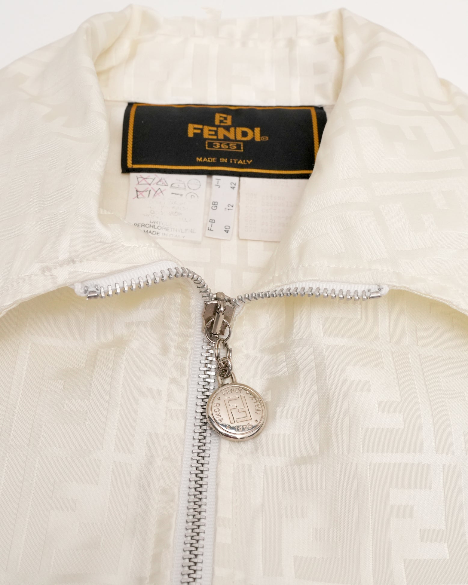 Fendi Zucca White Jacket