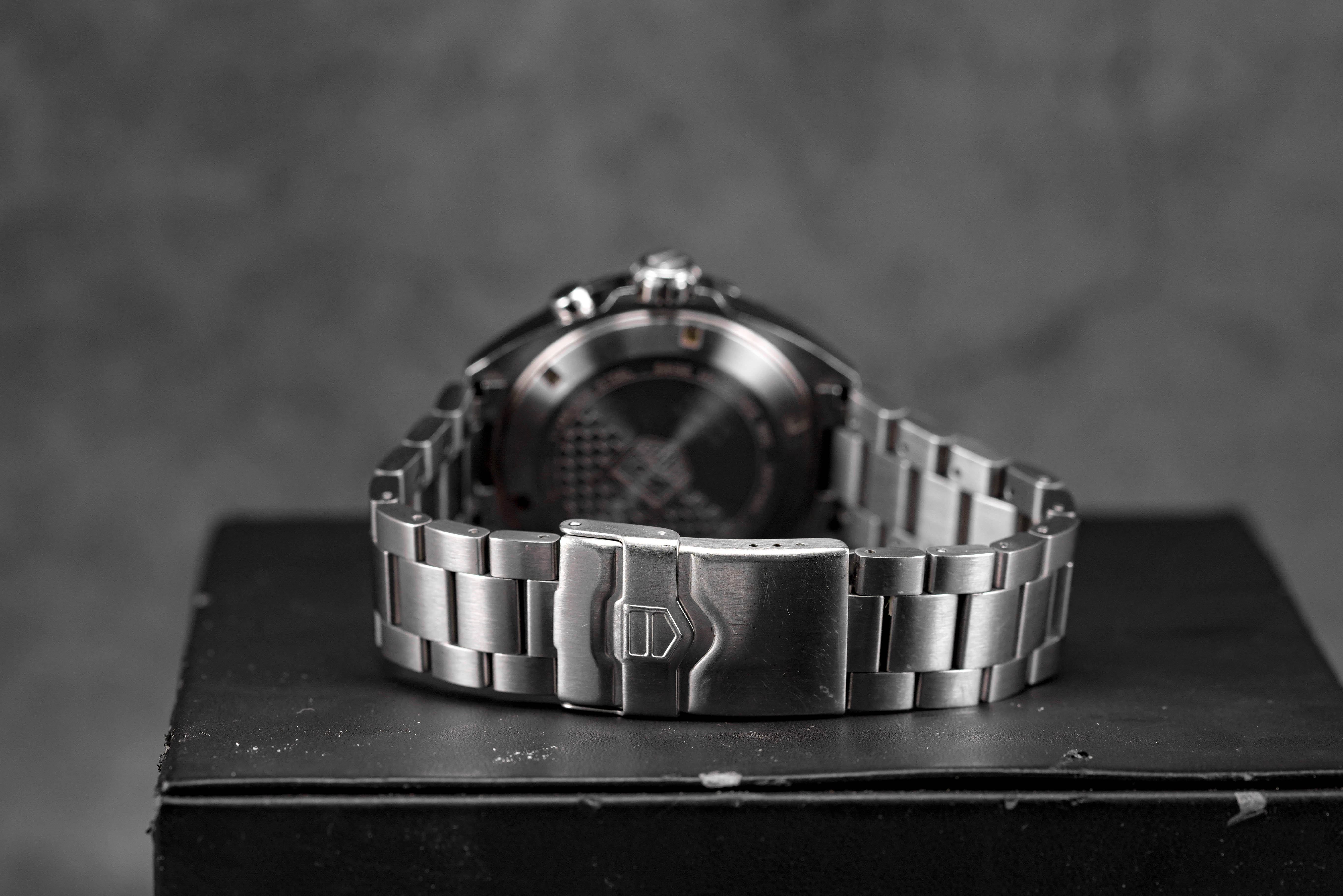 TAG HEUER FORMULA 1 DATE ALARM STEEL BLACK DIAL (2017) - IDWX