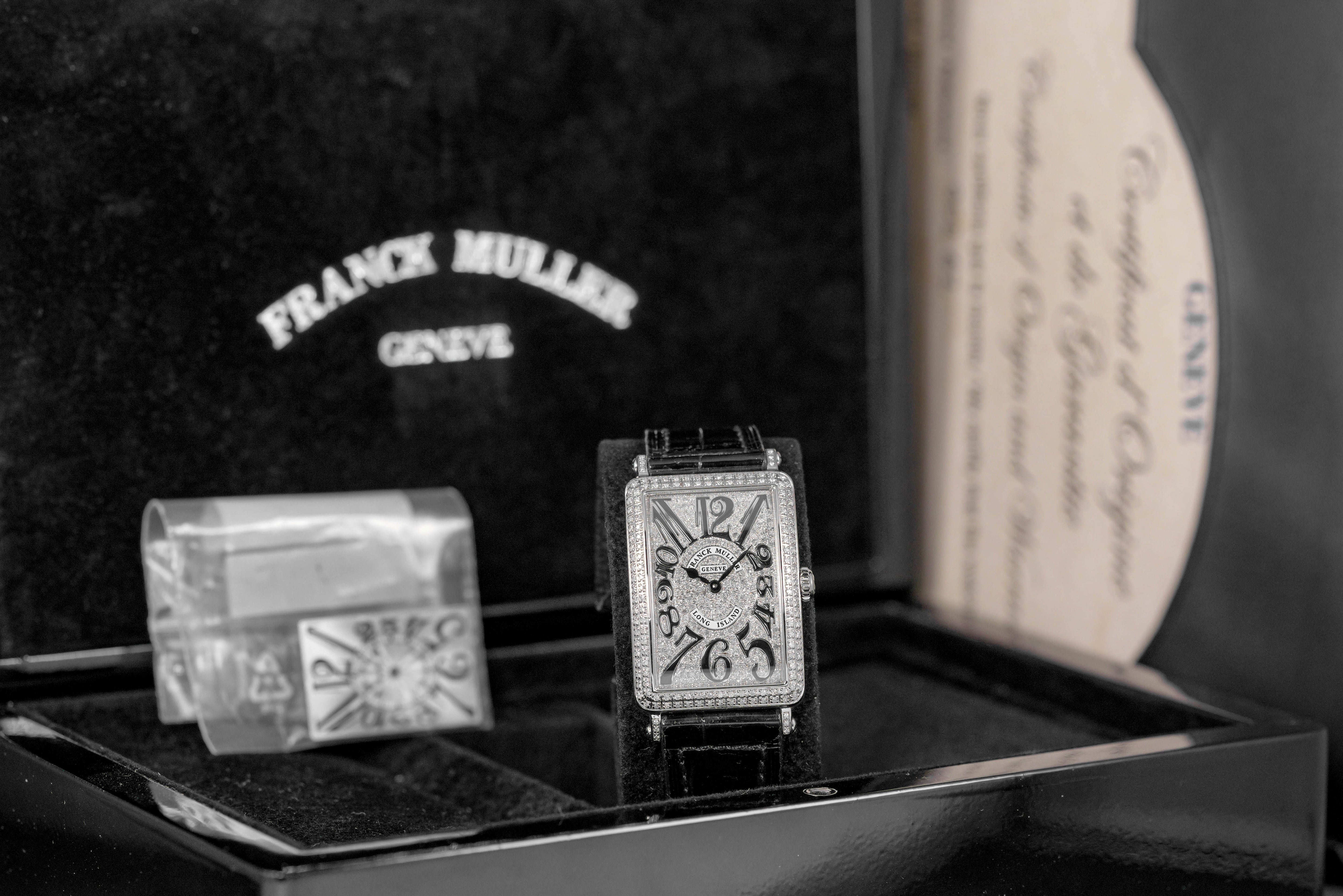 Harga Franck Muller Long Island Diamond Black