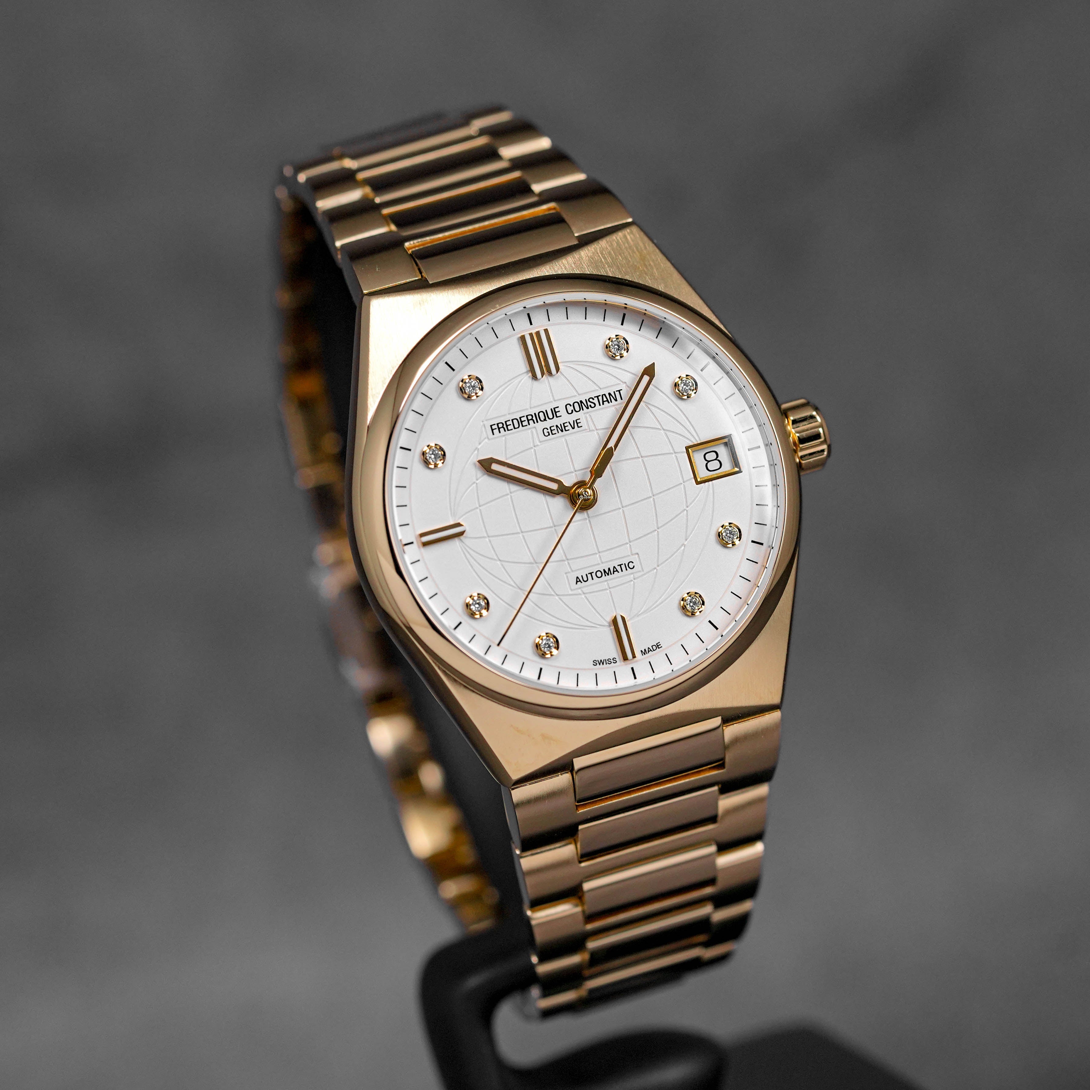 FREDERIQUE CONSTANT HIGHLIFE YELLOWGOLD-PLATED STEEL SILVER DIAL