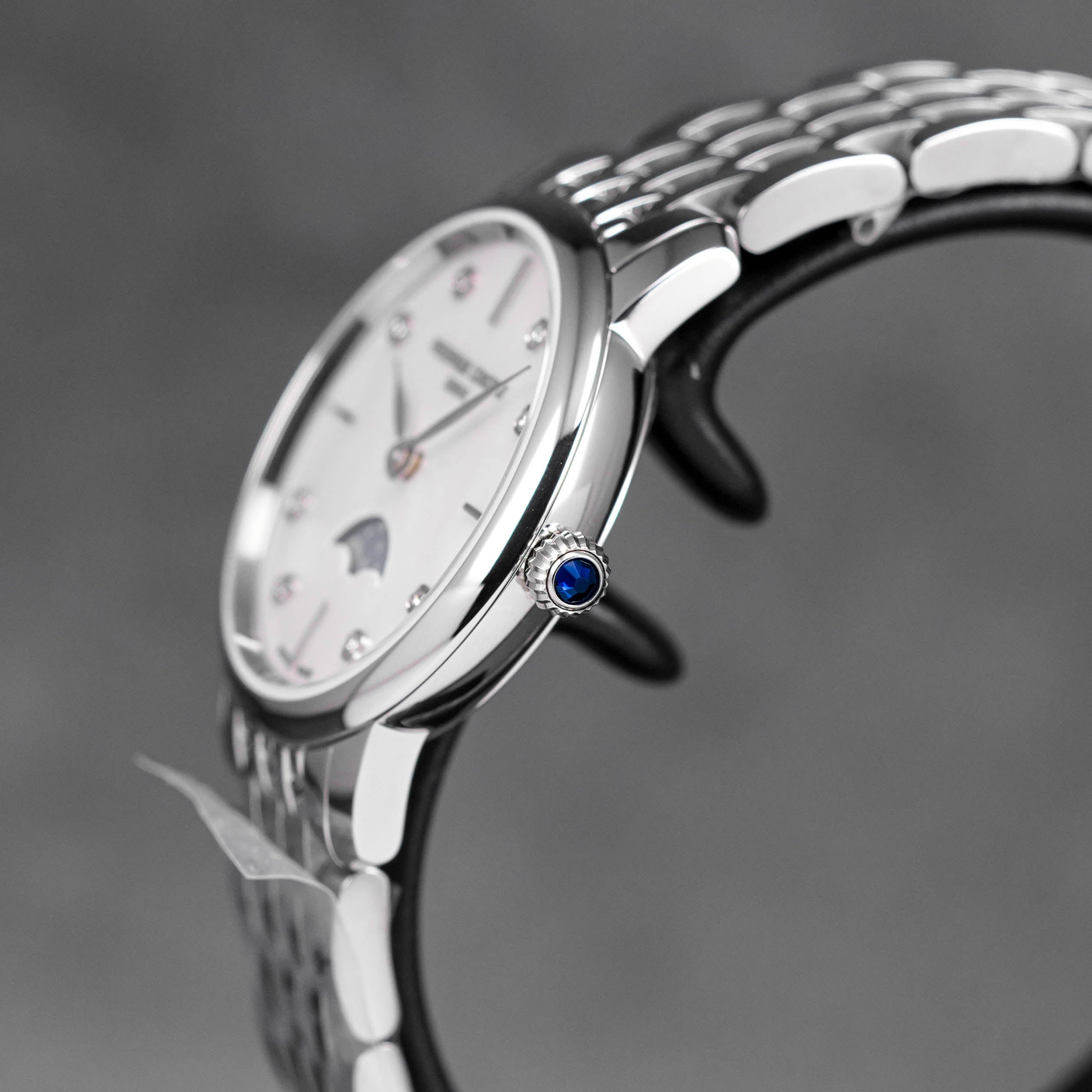 SLIMLINE MOONPHASE WHITE MOP DIAMOND DIAL (2025)
