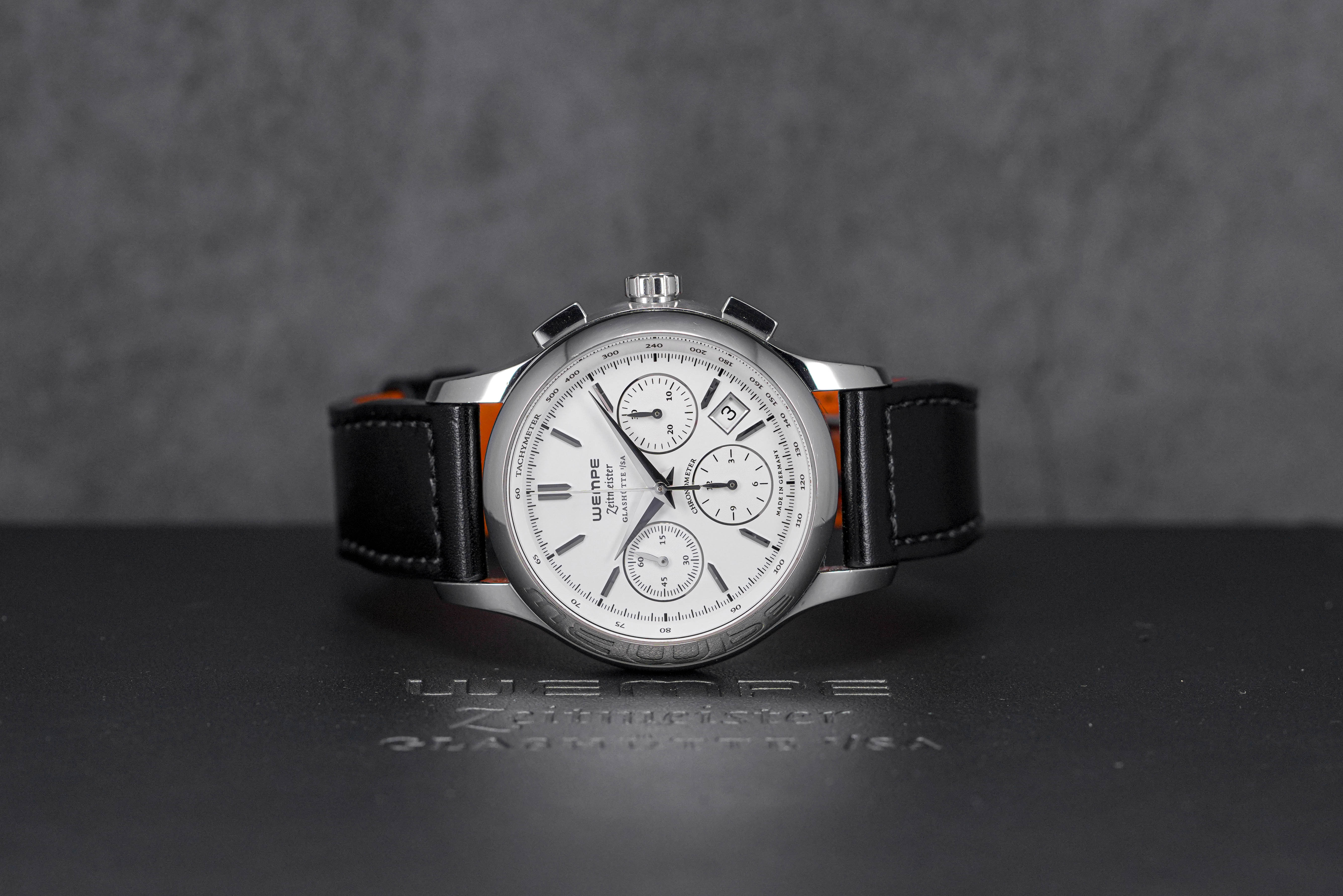 ZEITMEISTER GLASHUTTE CLASSIC CHRONOGRAPH WHITE DIAL (2013)