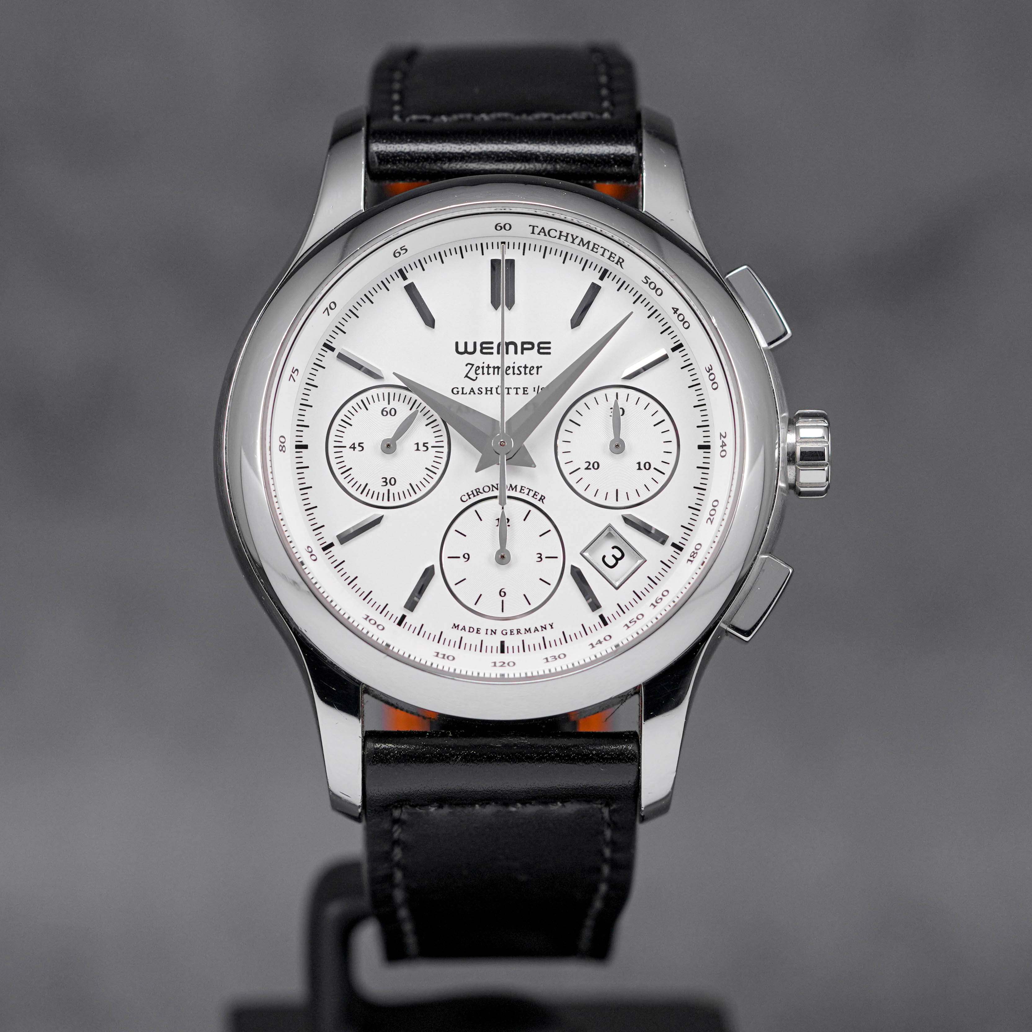 ZEITMEISTER GLASHUTTE CLASSIC CHRONOGRAPH WHITE DIAL (2013)