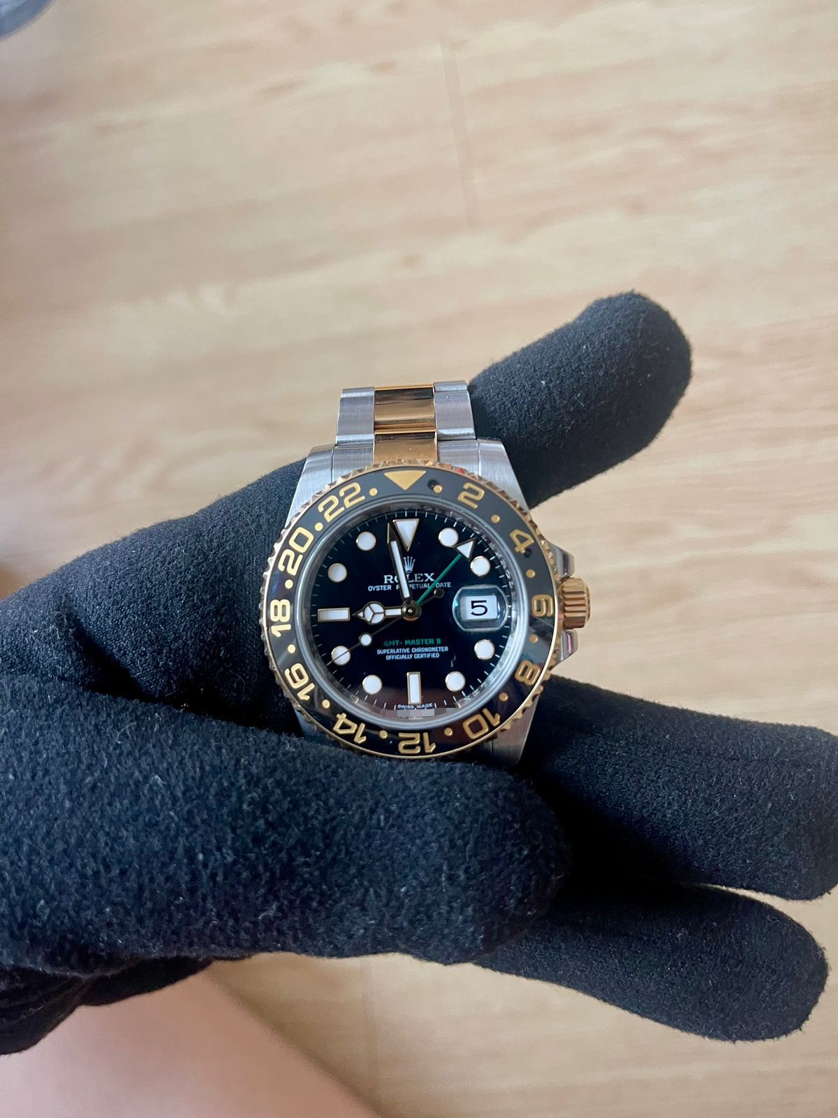 GMT MASTER-II TWOTONE YELLOWGOLD BLACK DIAL (2009)