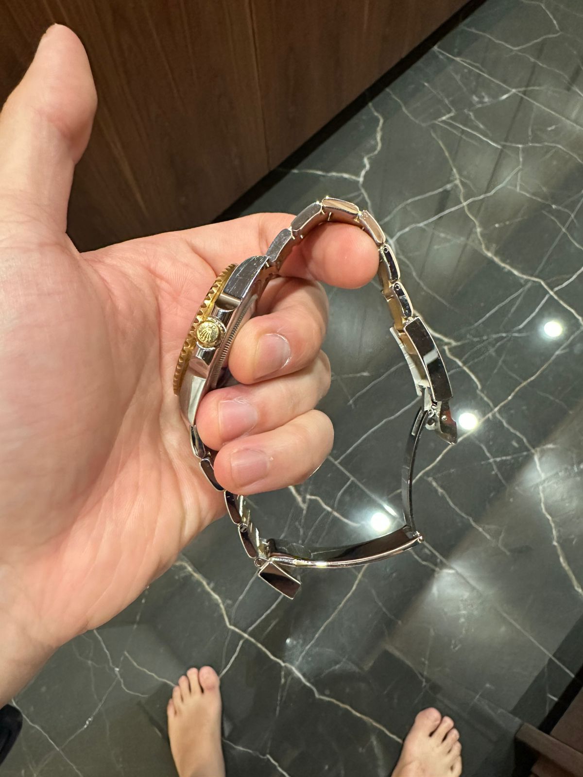 GMT MASTER-II TWOTONE YELLOWGOLD BLACK DIAL (2015)