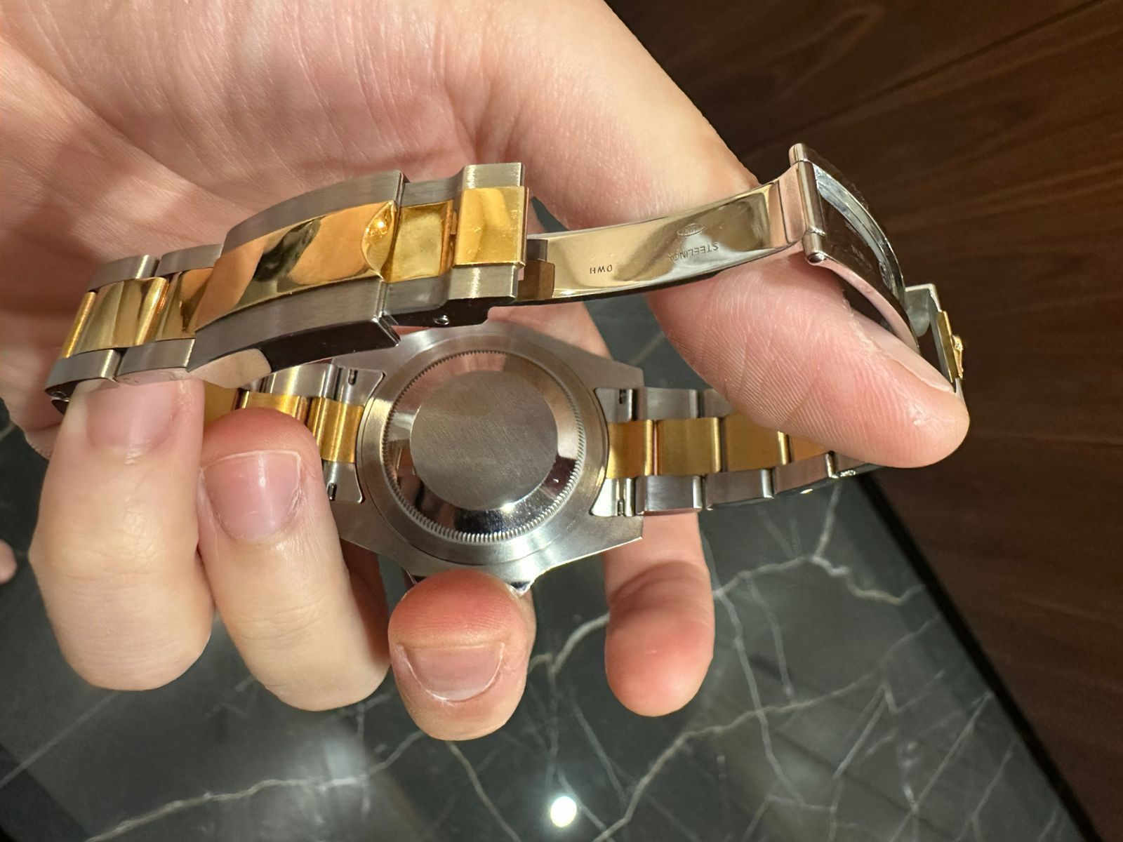 GMT MASTER-II TWOTONE YELLOWGOLD BLACK DIAL (2015)