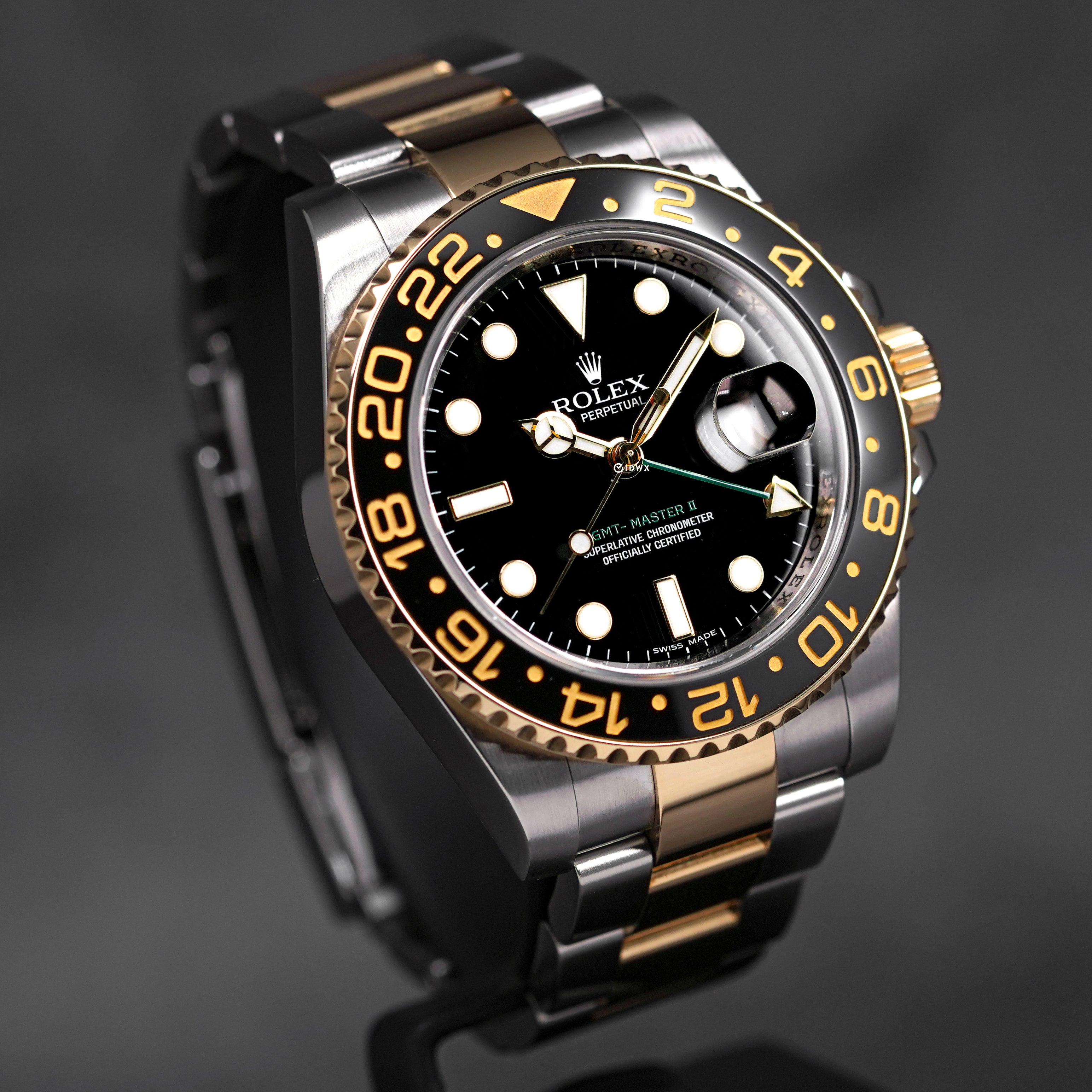 GMT MASTER-II TWOTONE YELLOWGOLD BLACK DIAL 'M SERIES' (UNDATED, CIRCA 2008)