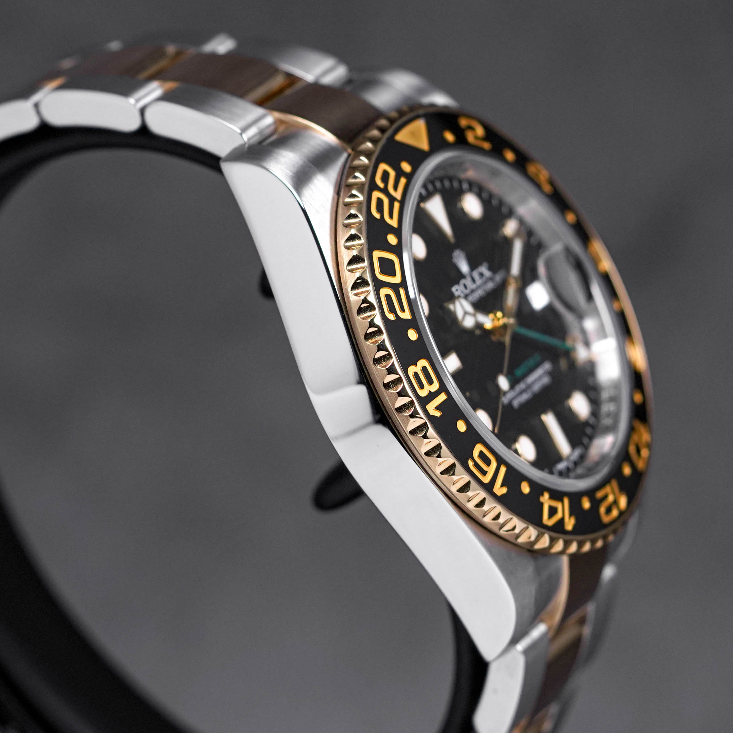 GMT MASTER-II TWOTONE YELLOWGOLD BLACK DIAL (2015)