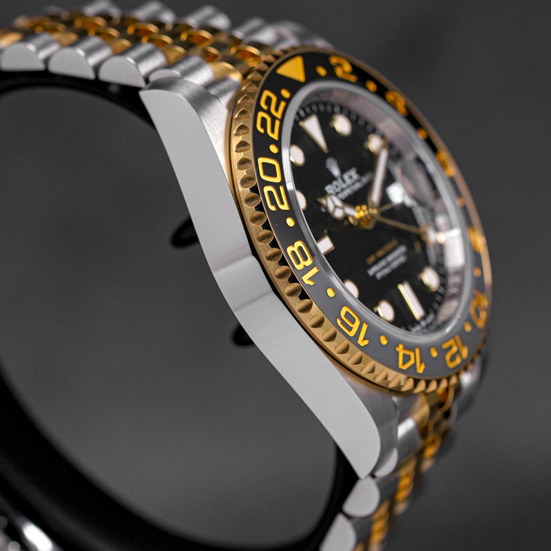 GMT MASTER-II TWOTONE YELLOWGOLD 'GUINNESS' BLACK DIAL (2023)