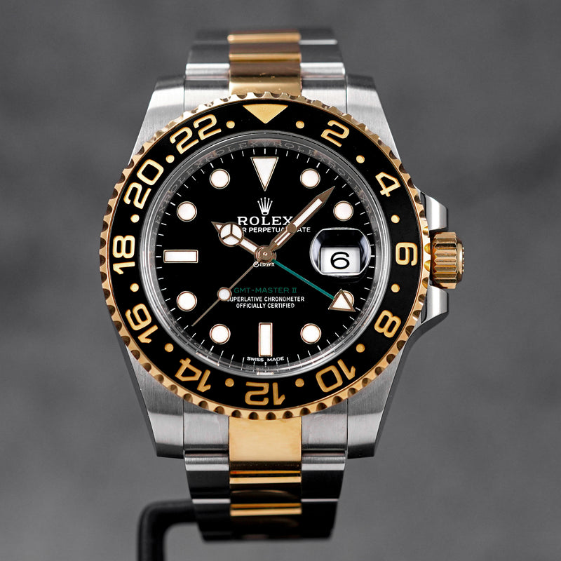 GMT MASTER-II TWOTONE YELLOWGOLD BLACK DIAL (2018)