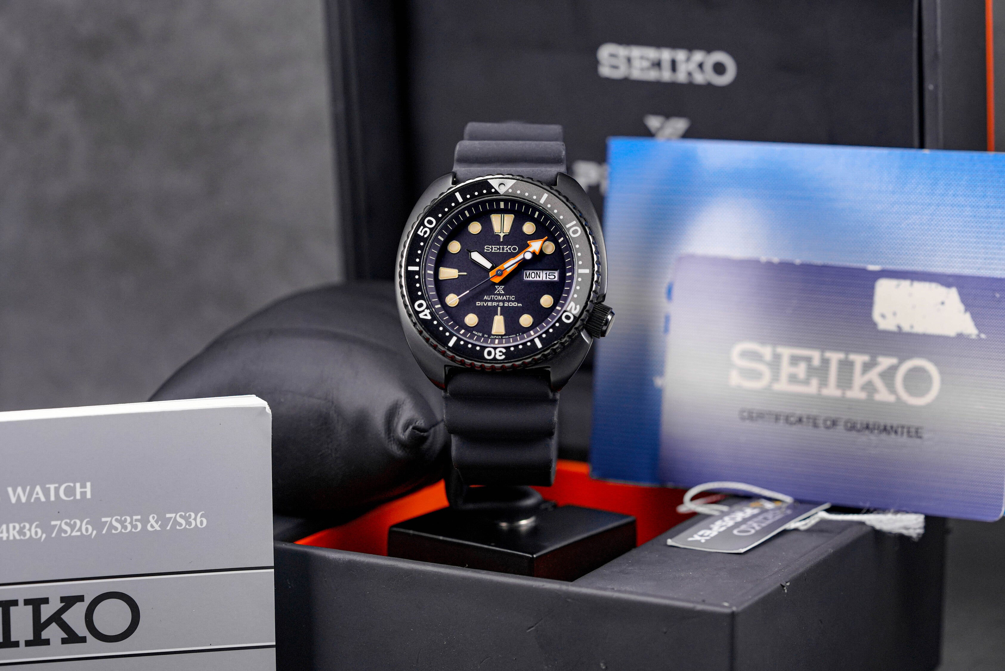 Srpc49k1 Seiko Black Edition 2018 SEIKO PROSPEX DIVER BLACK TURTLE