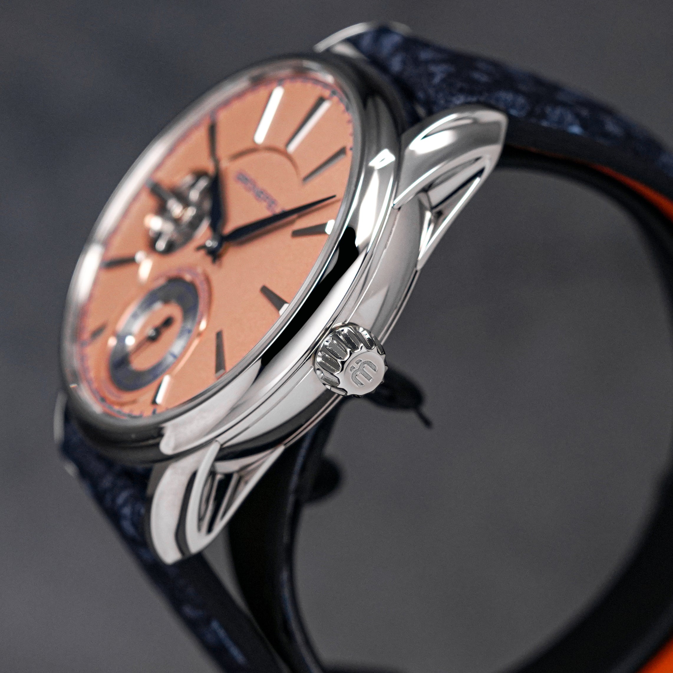 1941 REMONTOIRE CONSTANT FORCE WHITEGOLD SALMON DIAL (UNDATED)