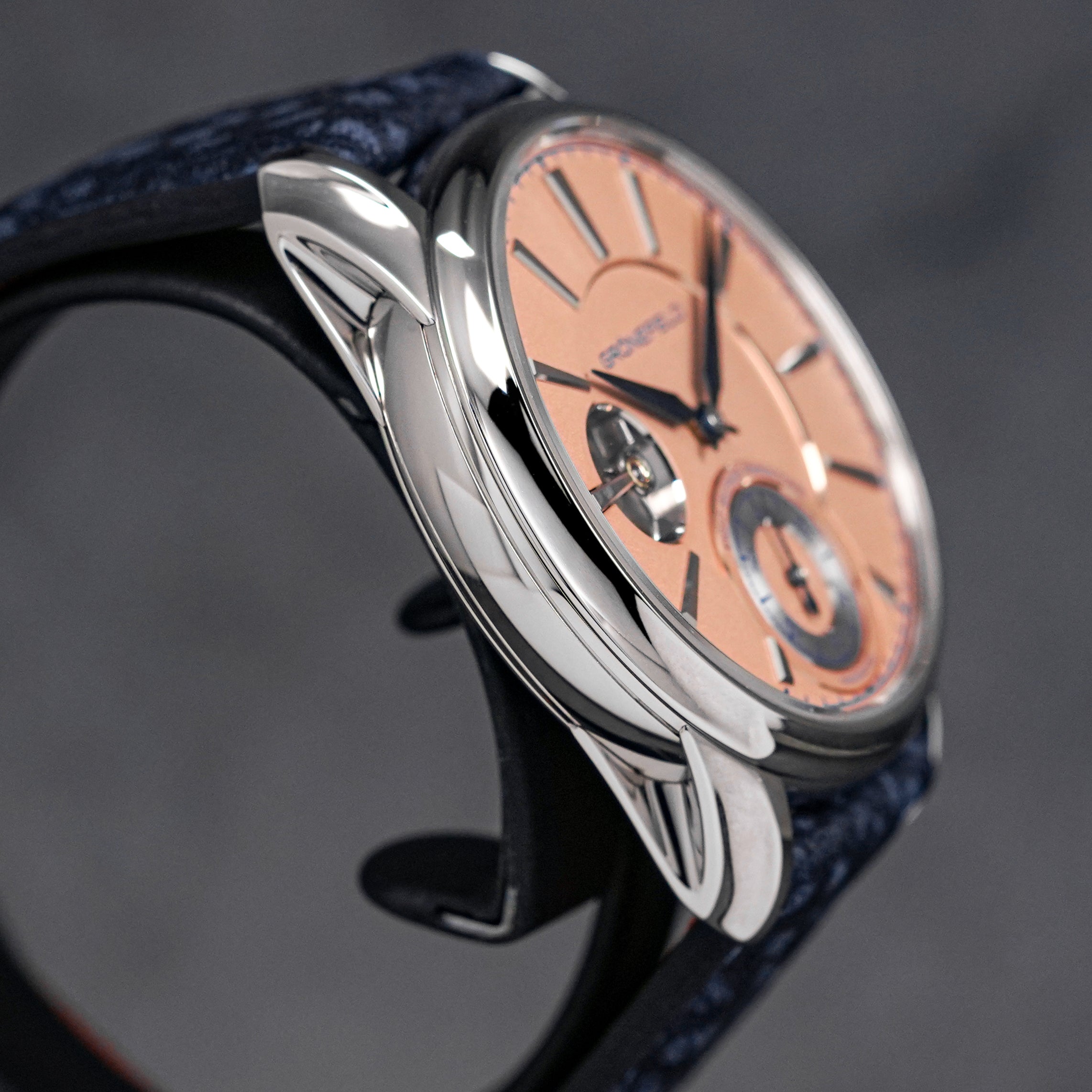 1941 REMONTOIRE CONSTANT FORCE WHITEGOLD SALMON DIAL (UNDATED)