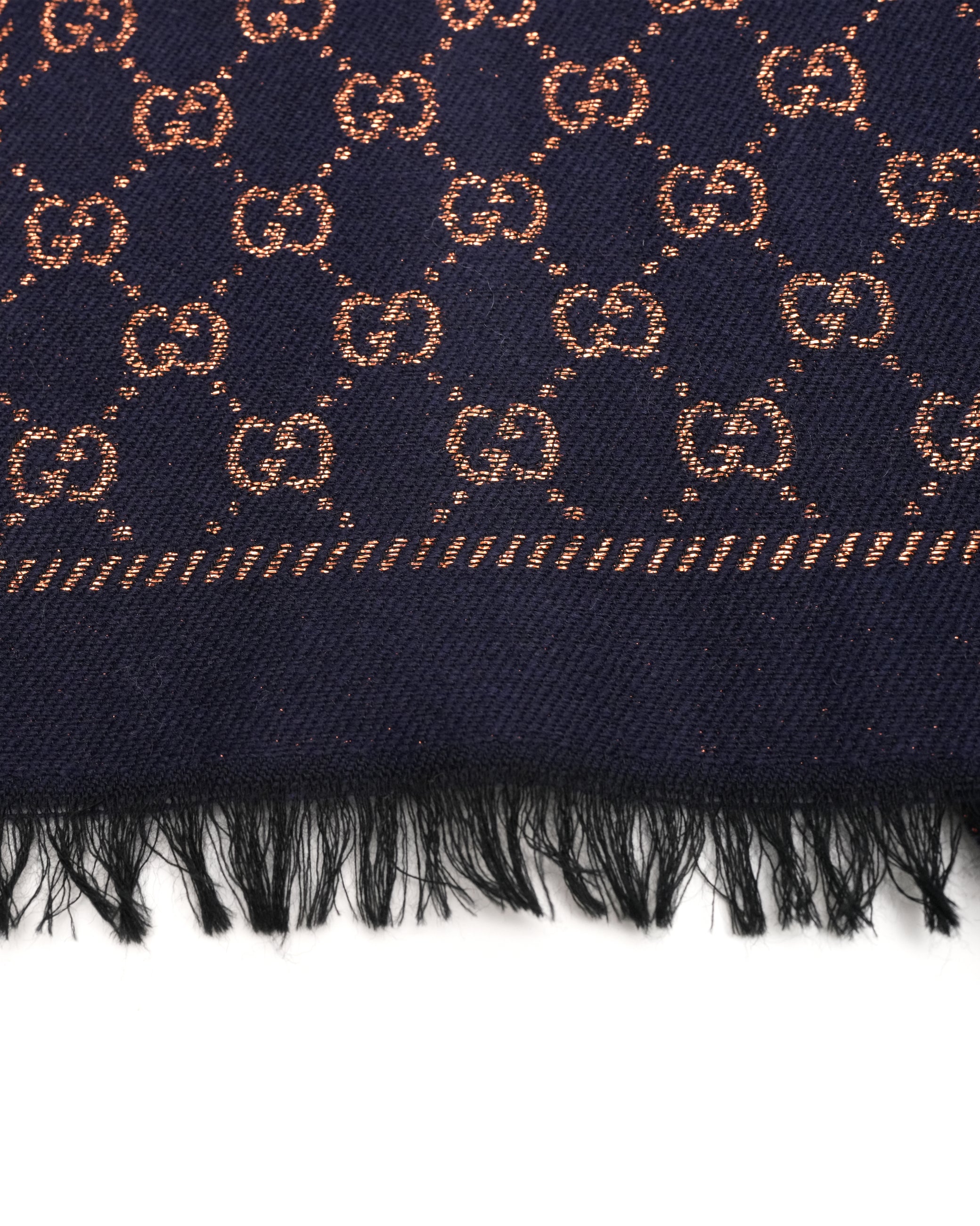 GG SCRAF (SILK X WOOL X METAL FIBER) NAVY