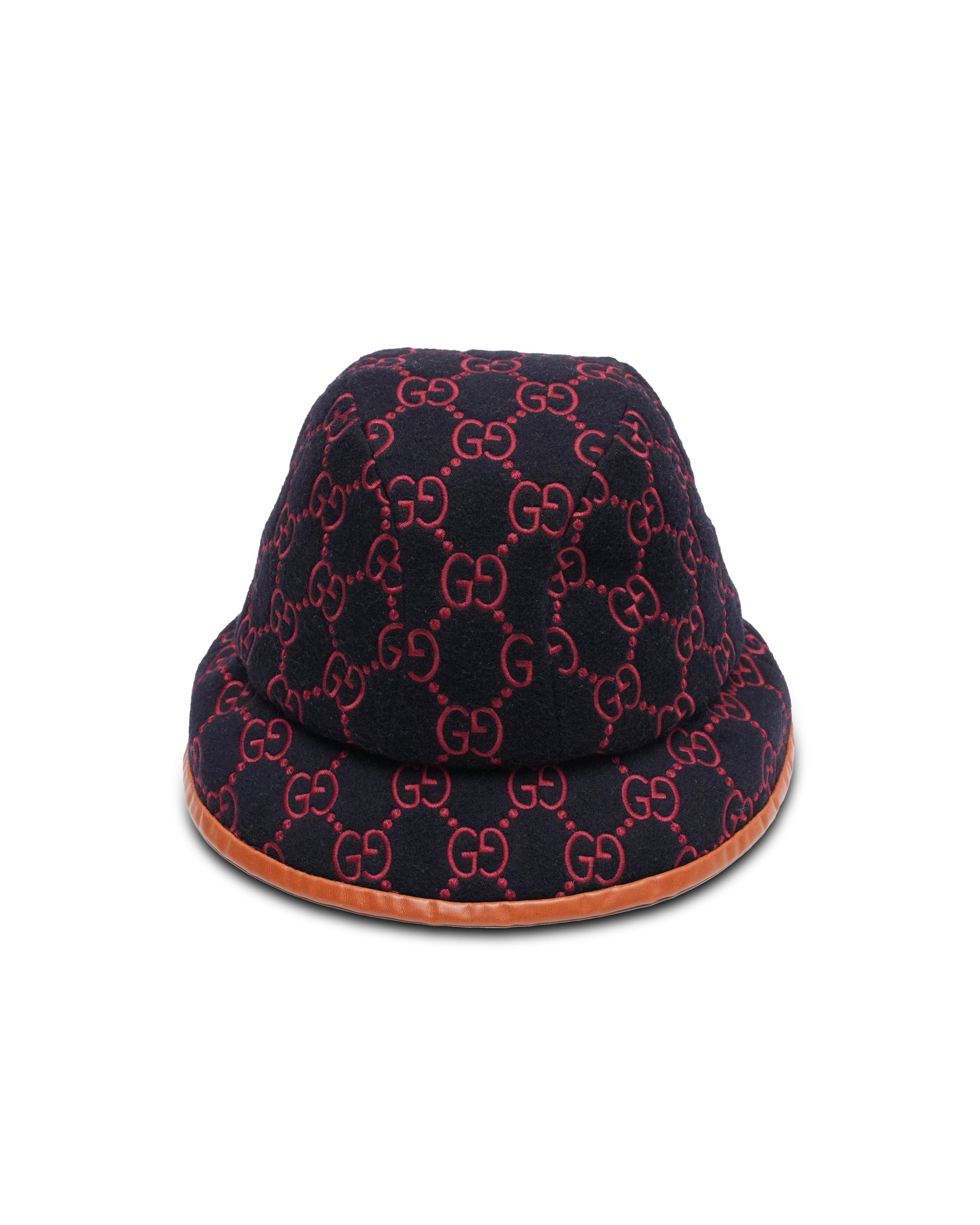 Gucci GG Bucket Hat Navy X Red