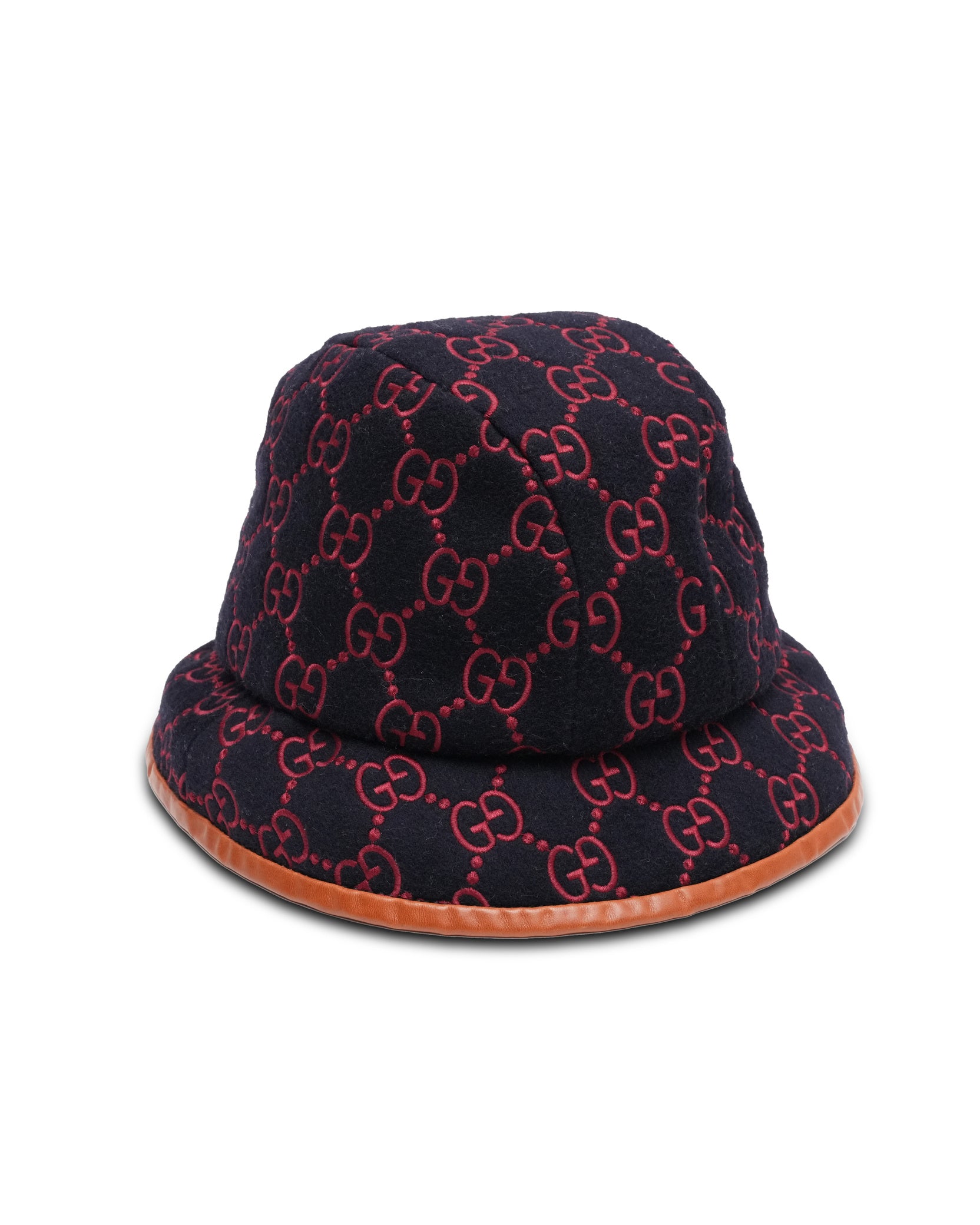 Gucci GG Bucket Hat Navy X Red