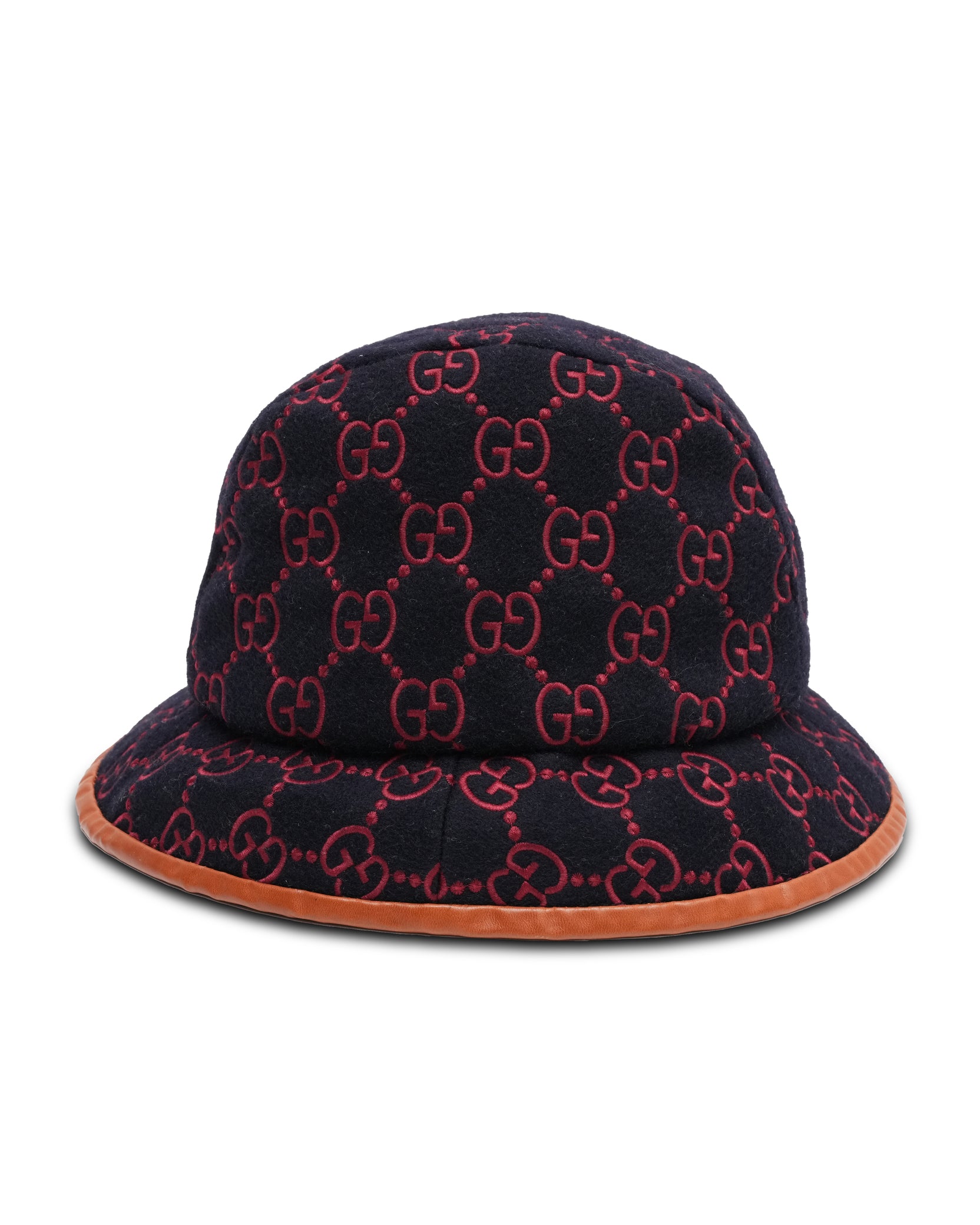 Gucci GG Bucket Hat Navy X Red