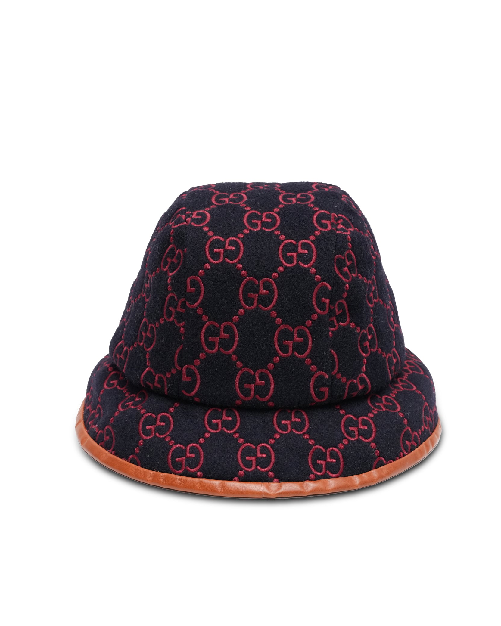 Gucci GG Bucket Hat Navy X Red