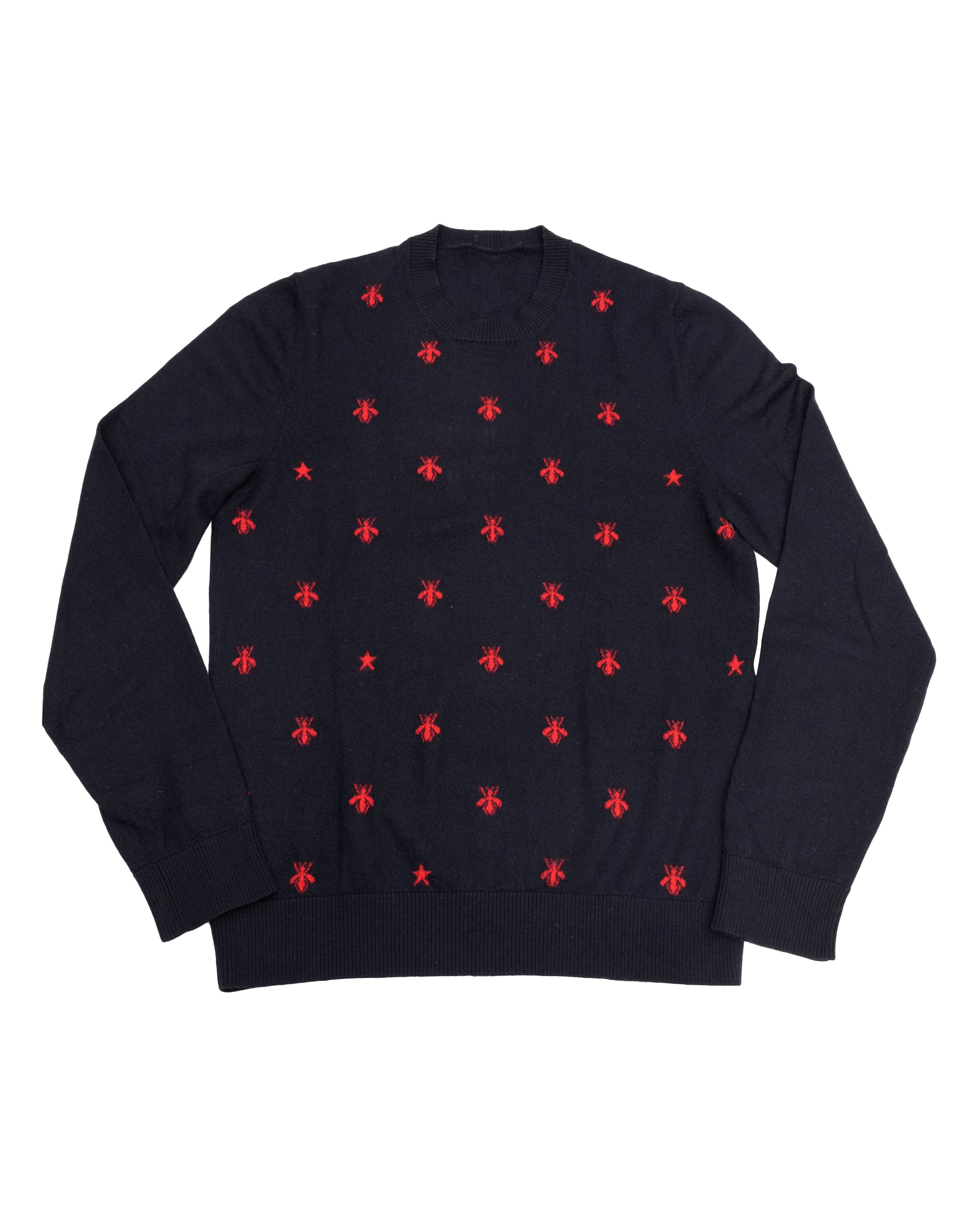 RED BEES SWEATER NAVY SIZE S