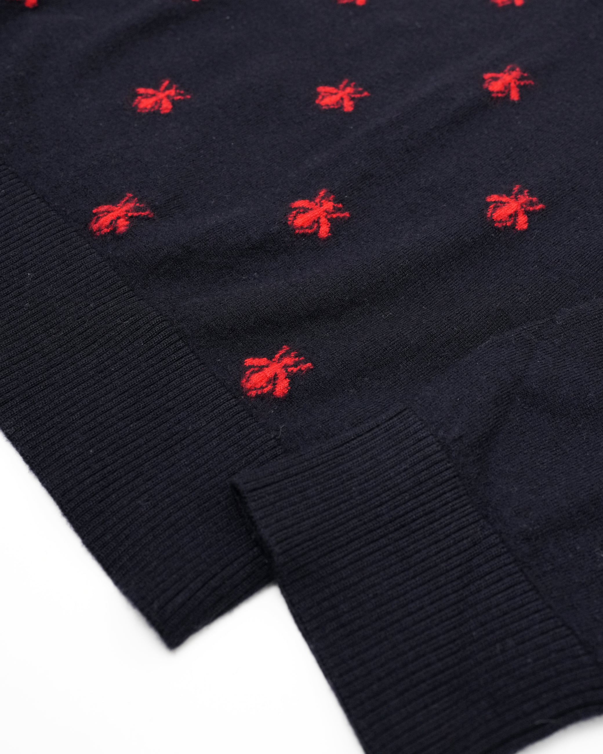 RED BEES SWEATER NAVY SIZE S